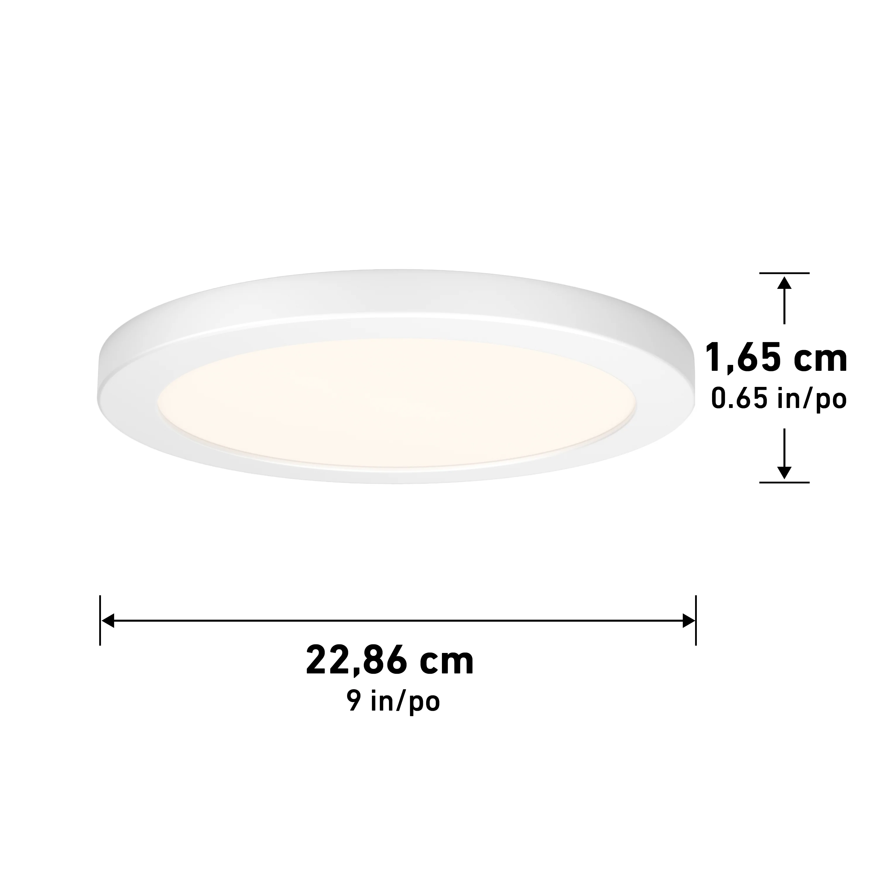 Europa Disk 9 in. (23 cm) Modern LED Flush Mount Ceiling Light 3 CCT - Image 8