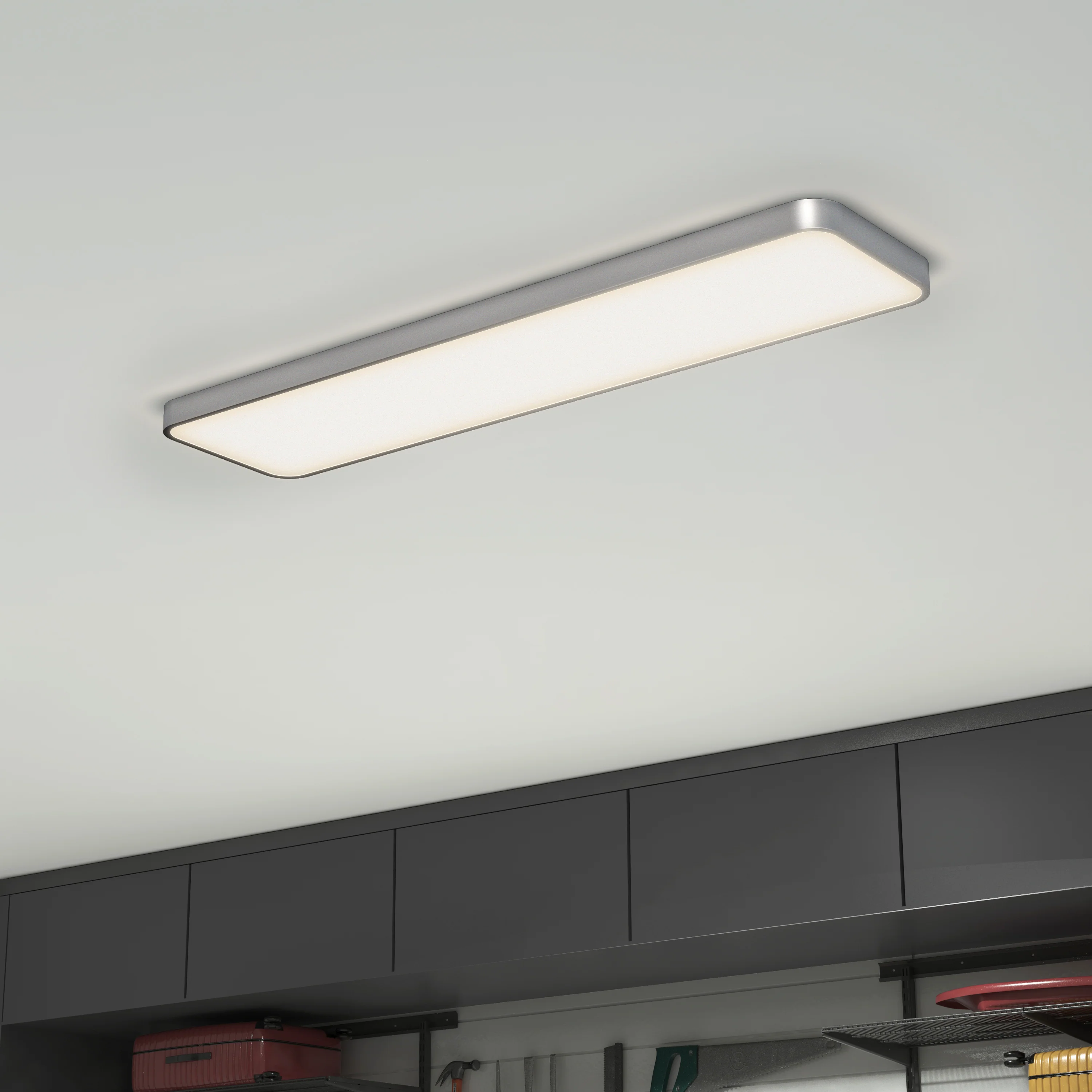 Europa 48 in. x 12 in. (122 x 30 cm) Modern Flush Mount Ceiling Light- with remote - Image 10