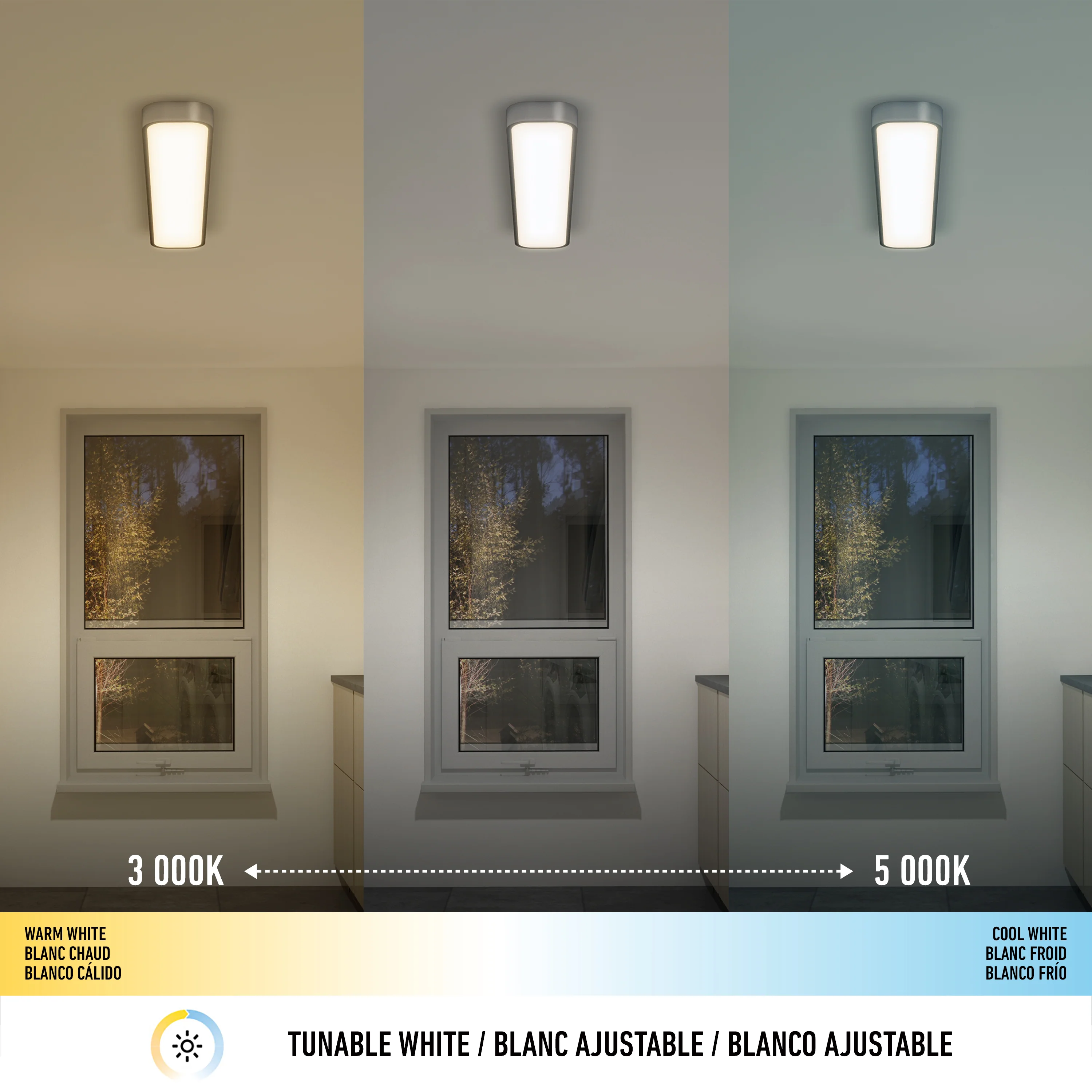 Europa 36 in. x 6 in. (91 x 15 cm) Modern Flush Mount Ceiling Light - with remote - Image 7