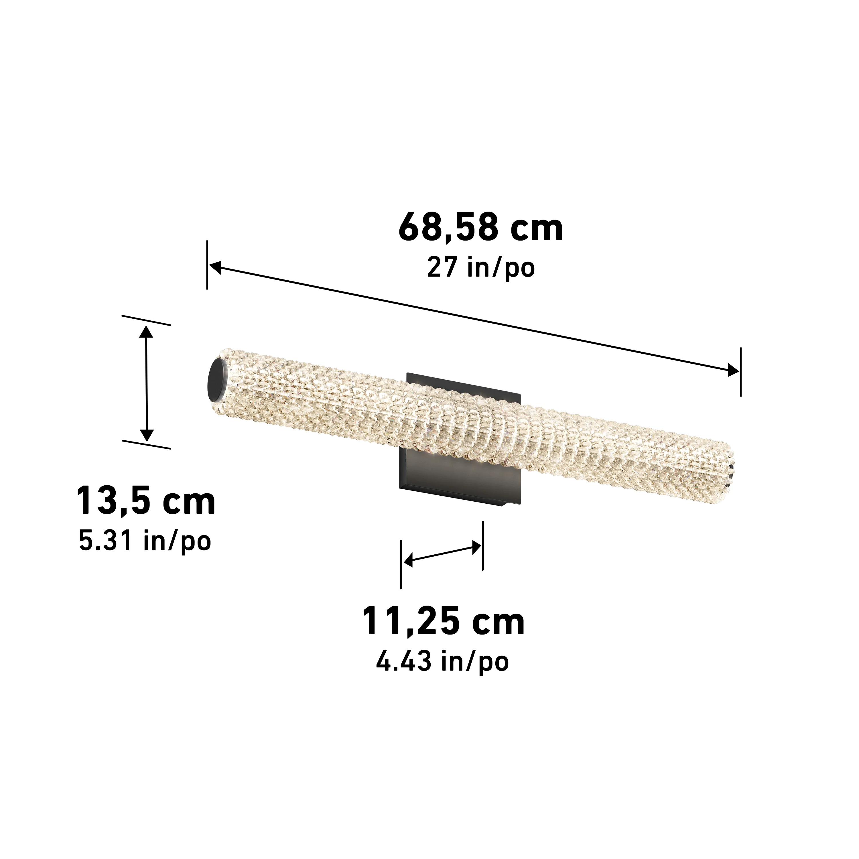 Exalto 27-in (69 cm) Integrated LED Vanity Light Bar for Bathroom - Image 15
