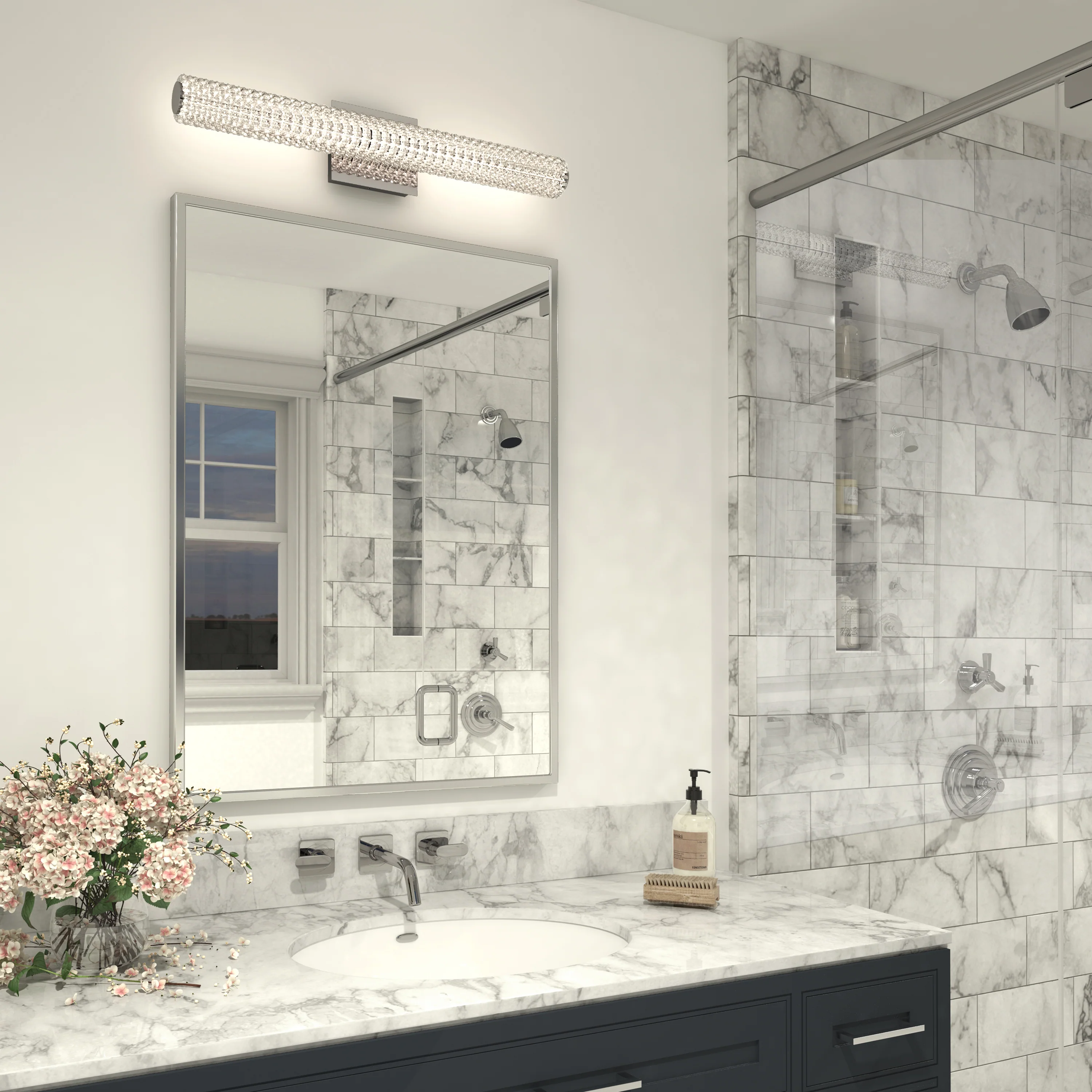 Exalto 27-in (69 cm) Integrated LED Vanity Light Bar for Bathroom - Image 16
