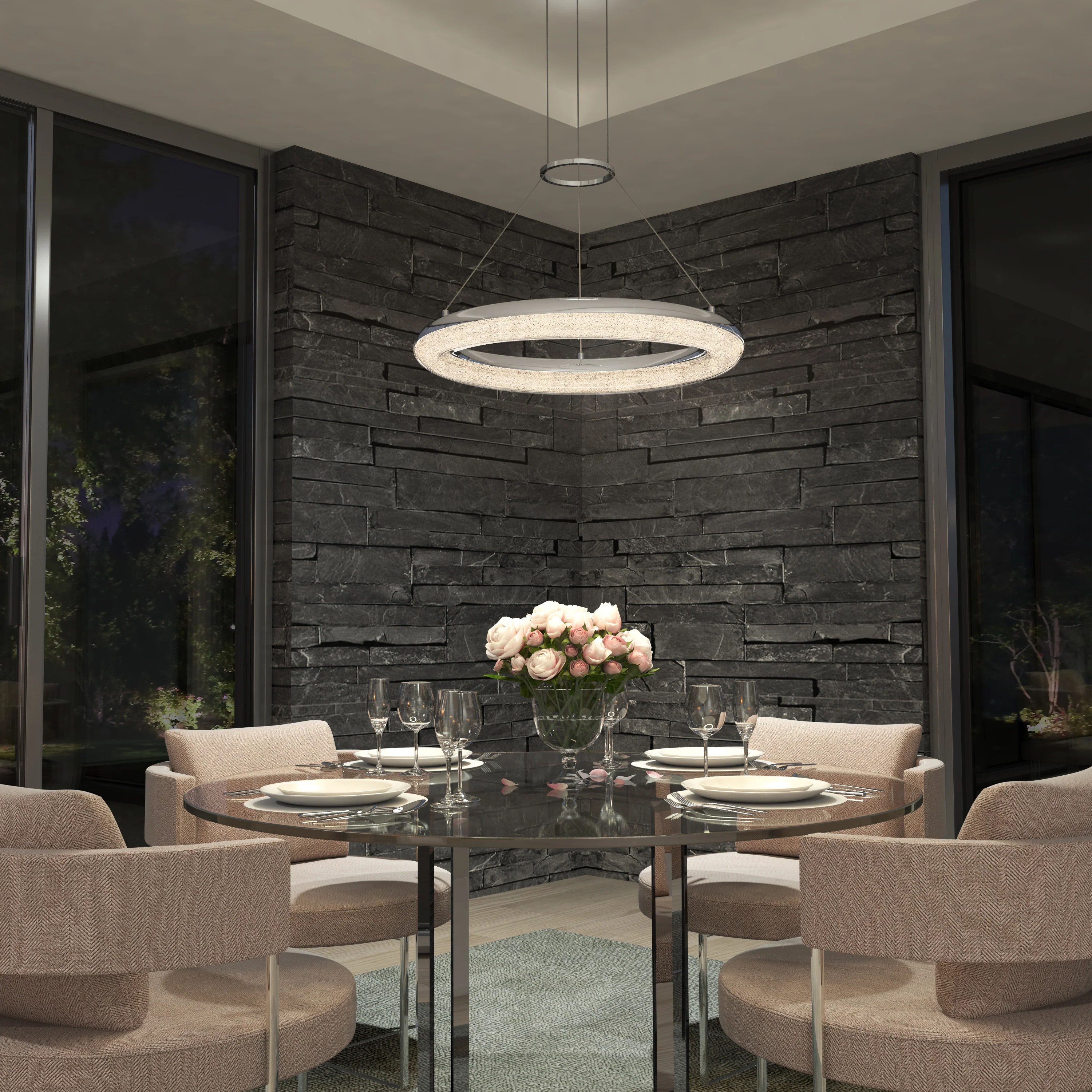 Famous Optical LED pendant light 5 CCT - Image 2
