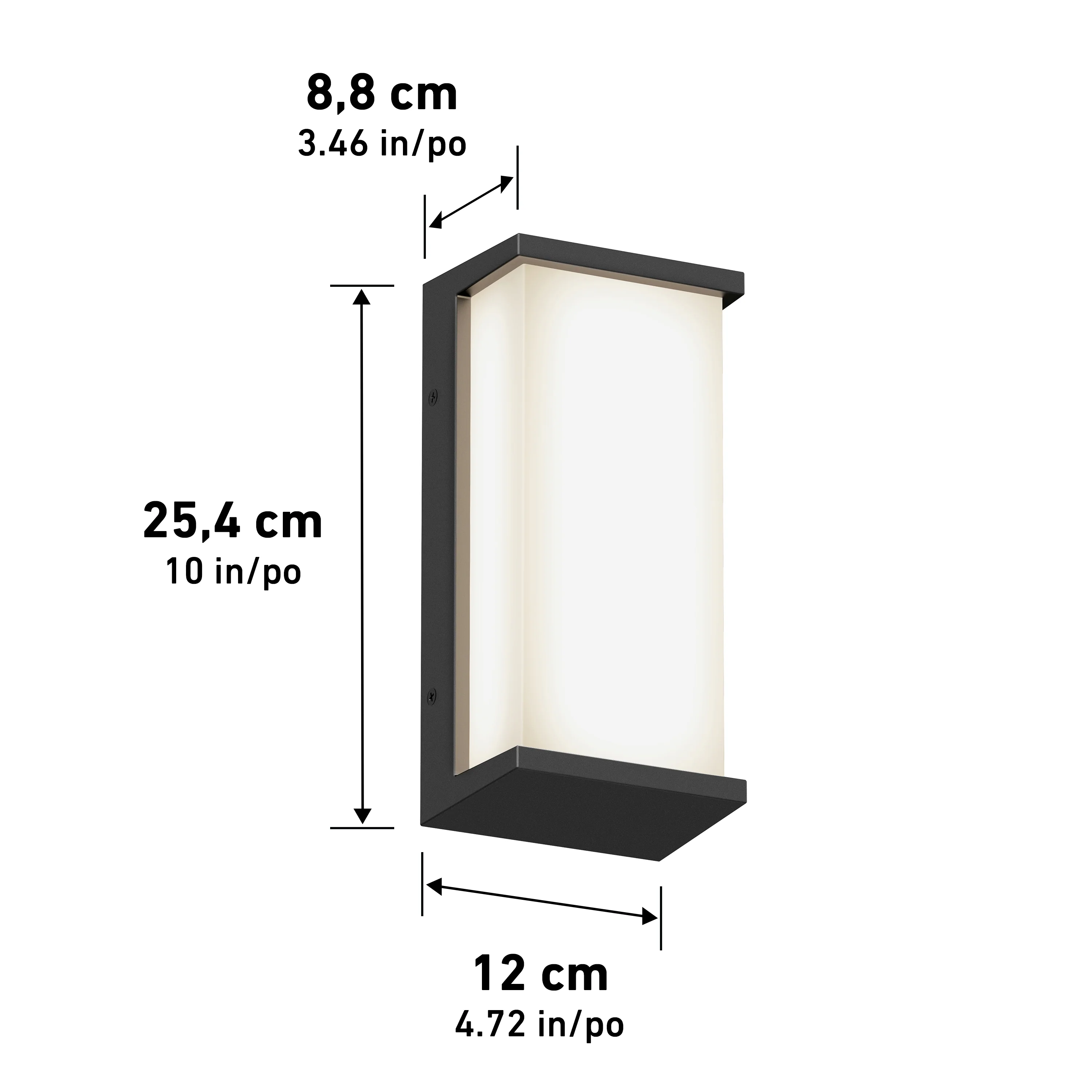 Faro modern LED indoor-outdoor wall light 3 CCT - Image 14