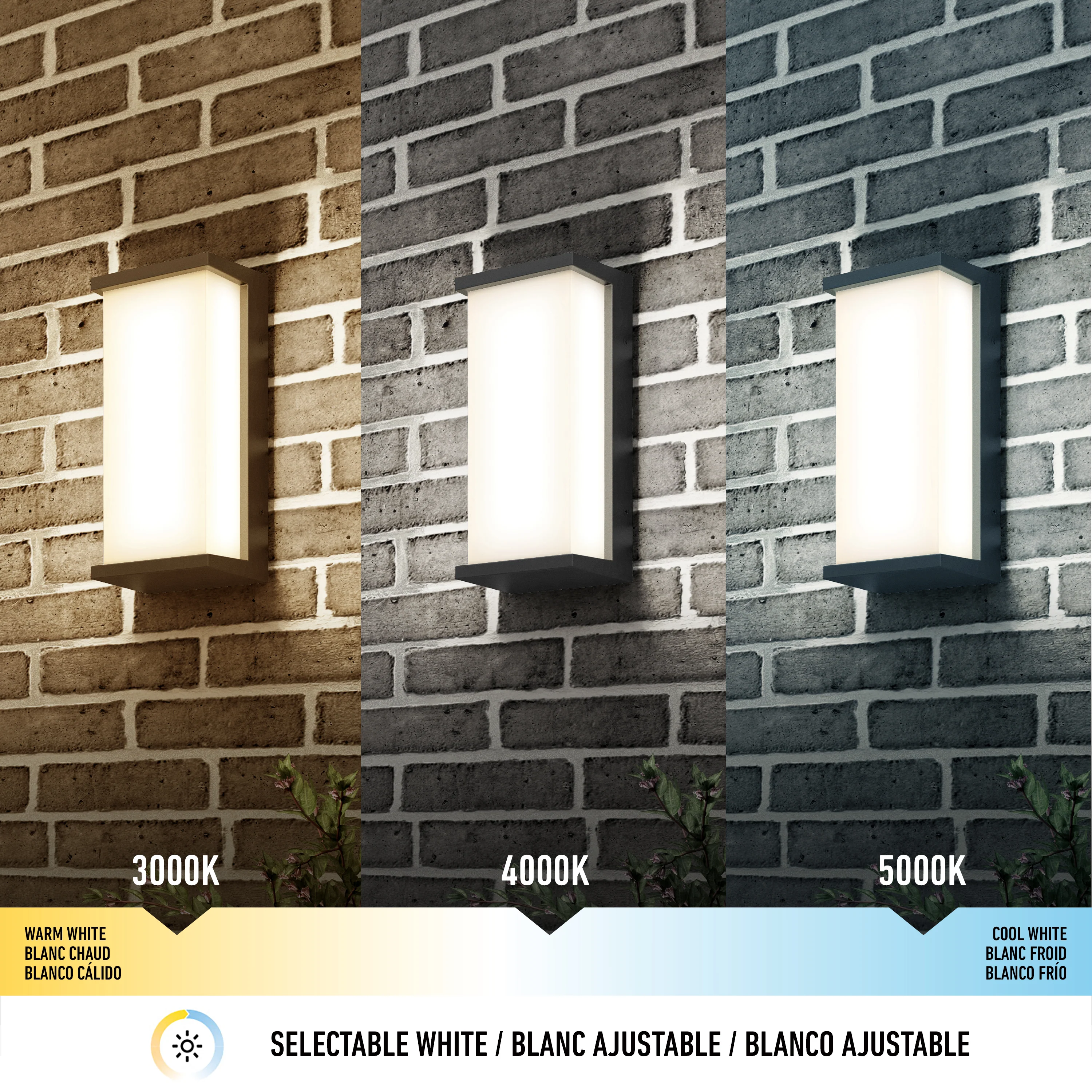 Faro modern LED indoor-outdoor wall light 3 CCT - Image 7