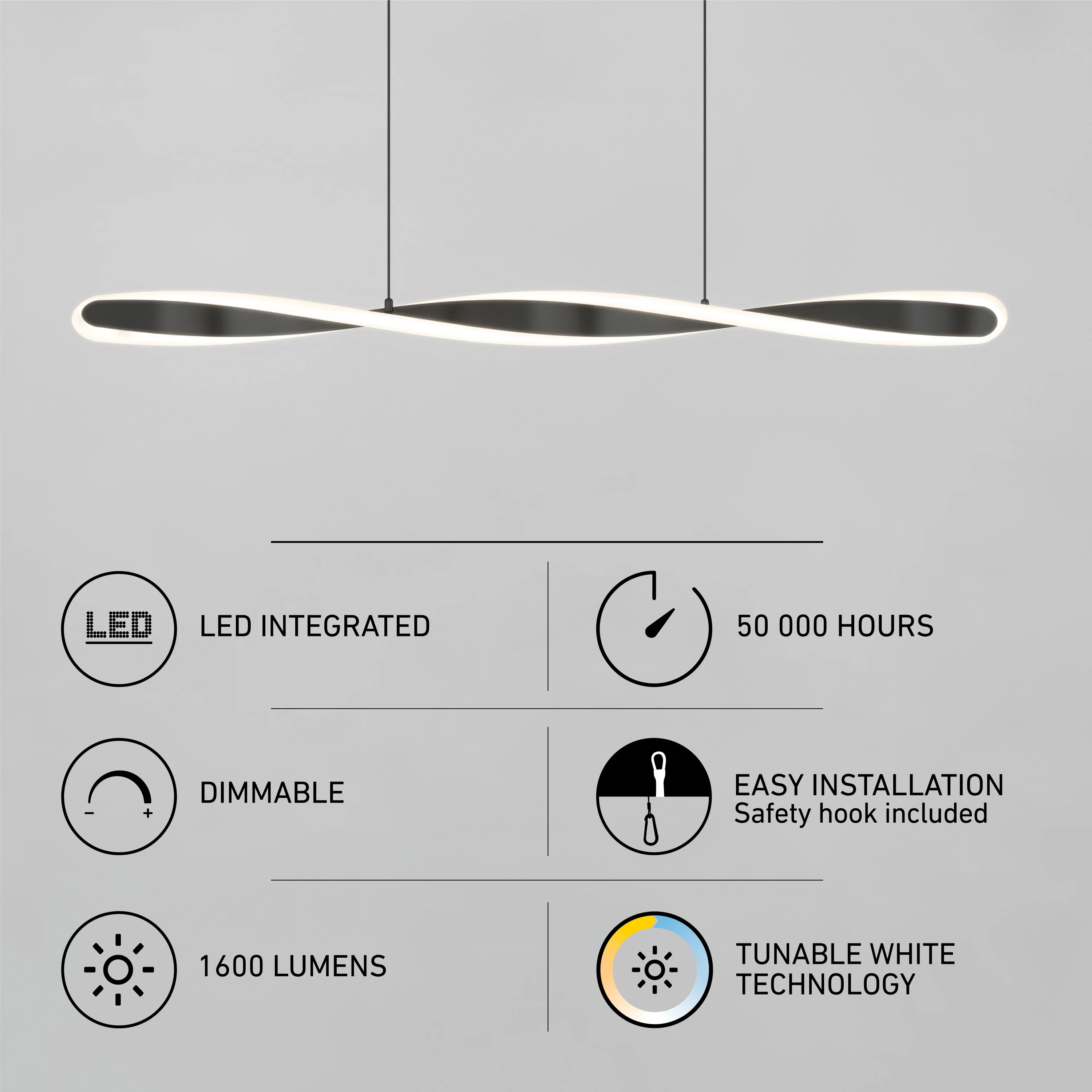 Finley Linear LED pendant light 3 CCT - Image 10