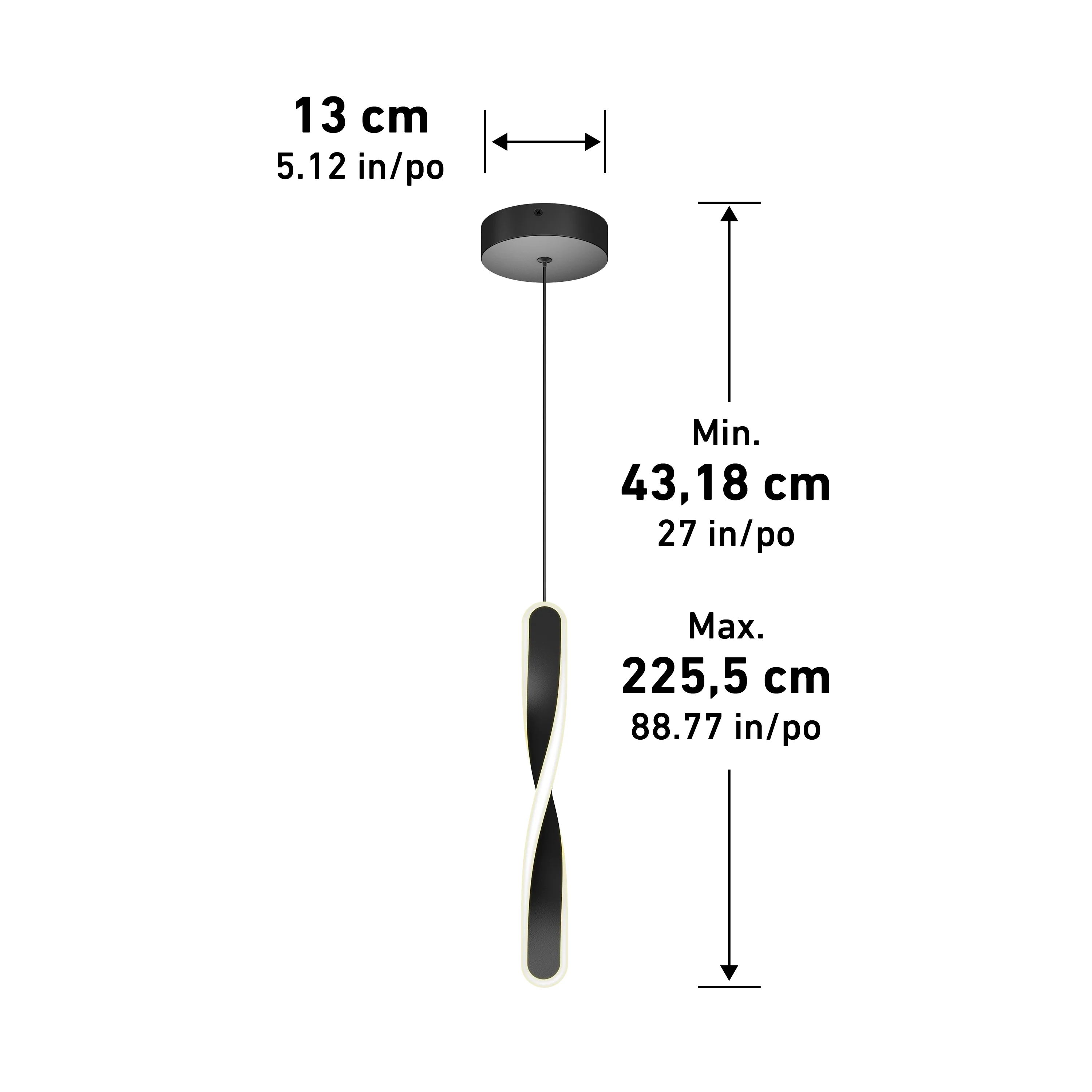 Finley modern LED pendant light 5 CCT - Image 12