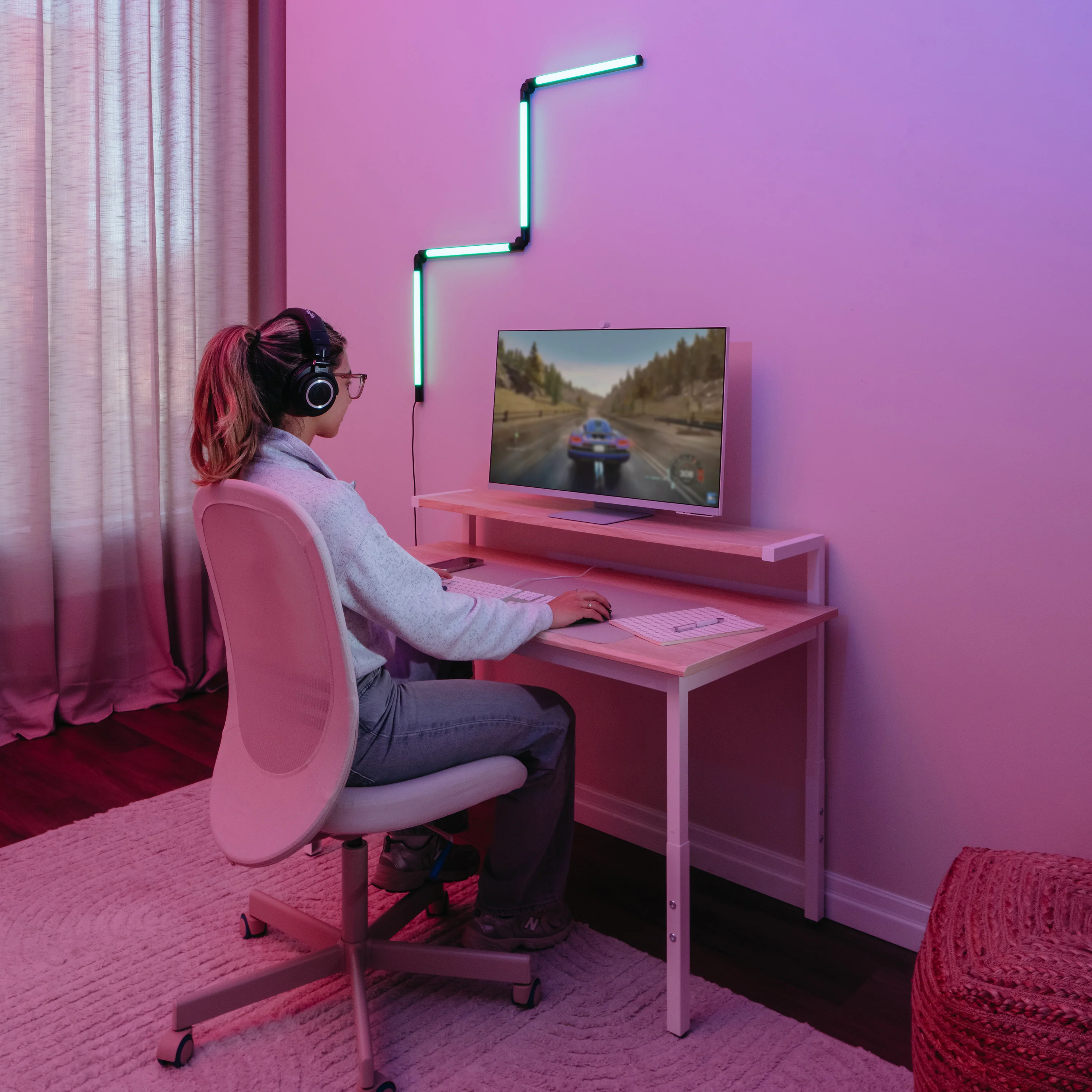Fitch smart foldable RGB LED gaming floor lamp - Image 2