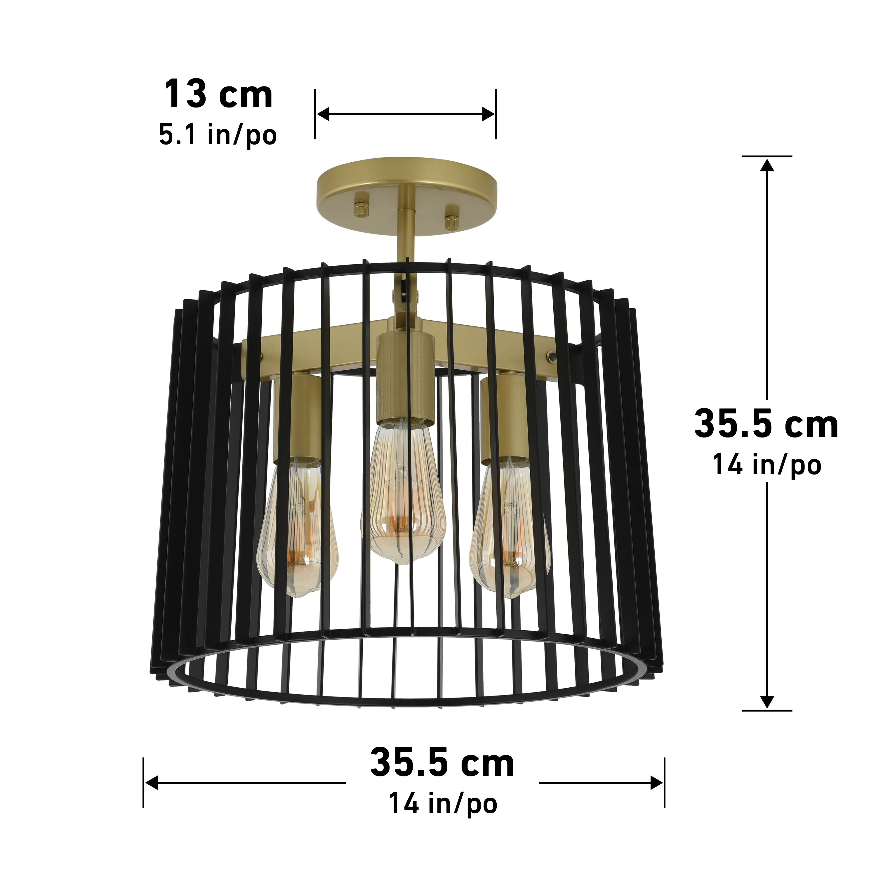 Gatsby 14 in. (36 cm) LED Flush Mount Ceiling Light - Image 8