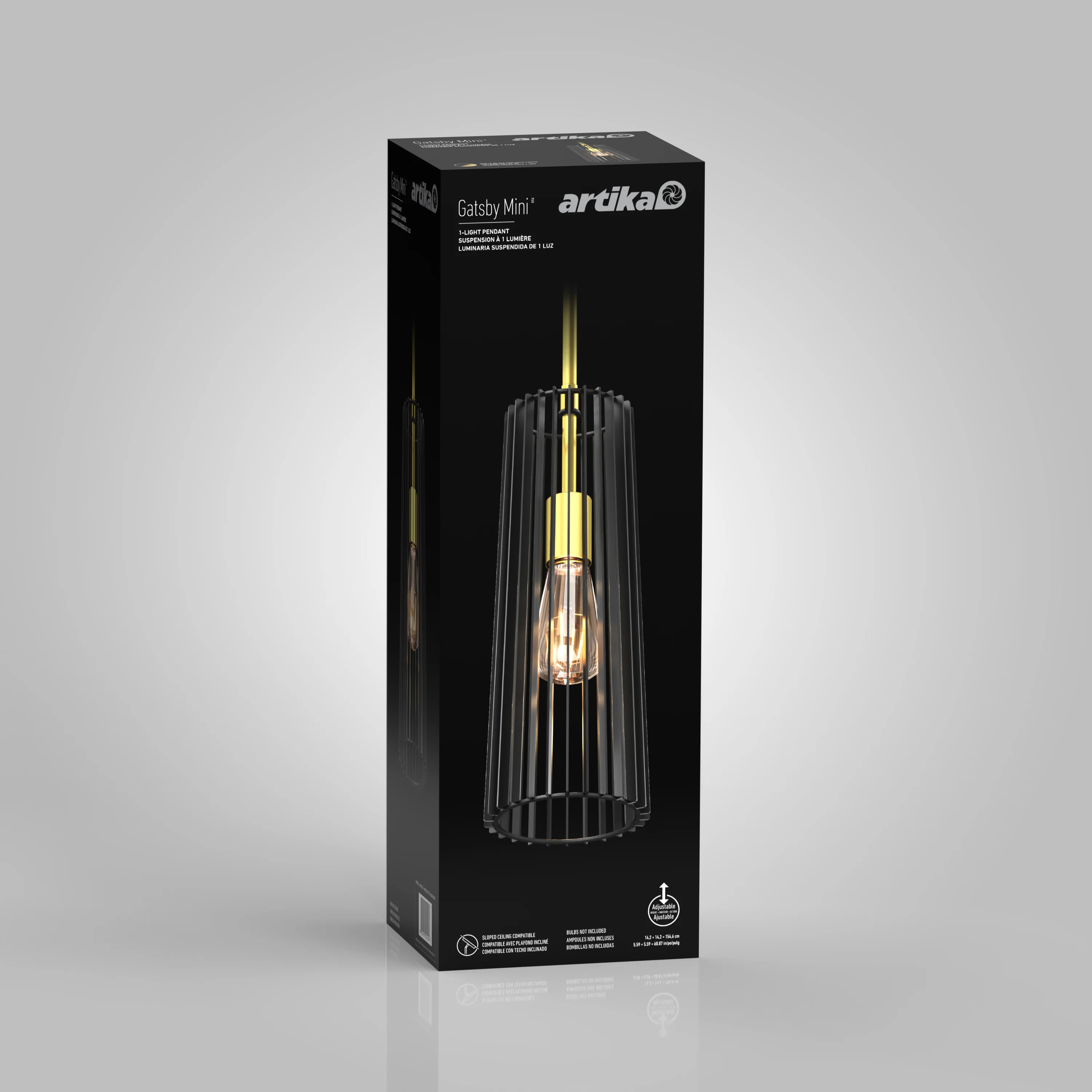 Gatsby Mini modern mid-century pendant light - Image 10