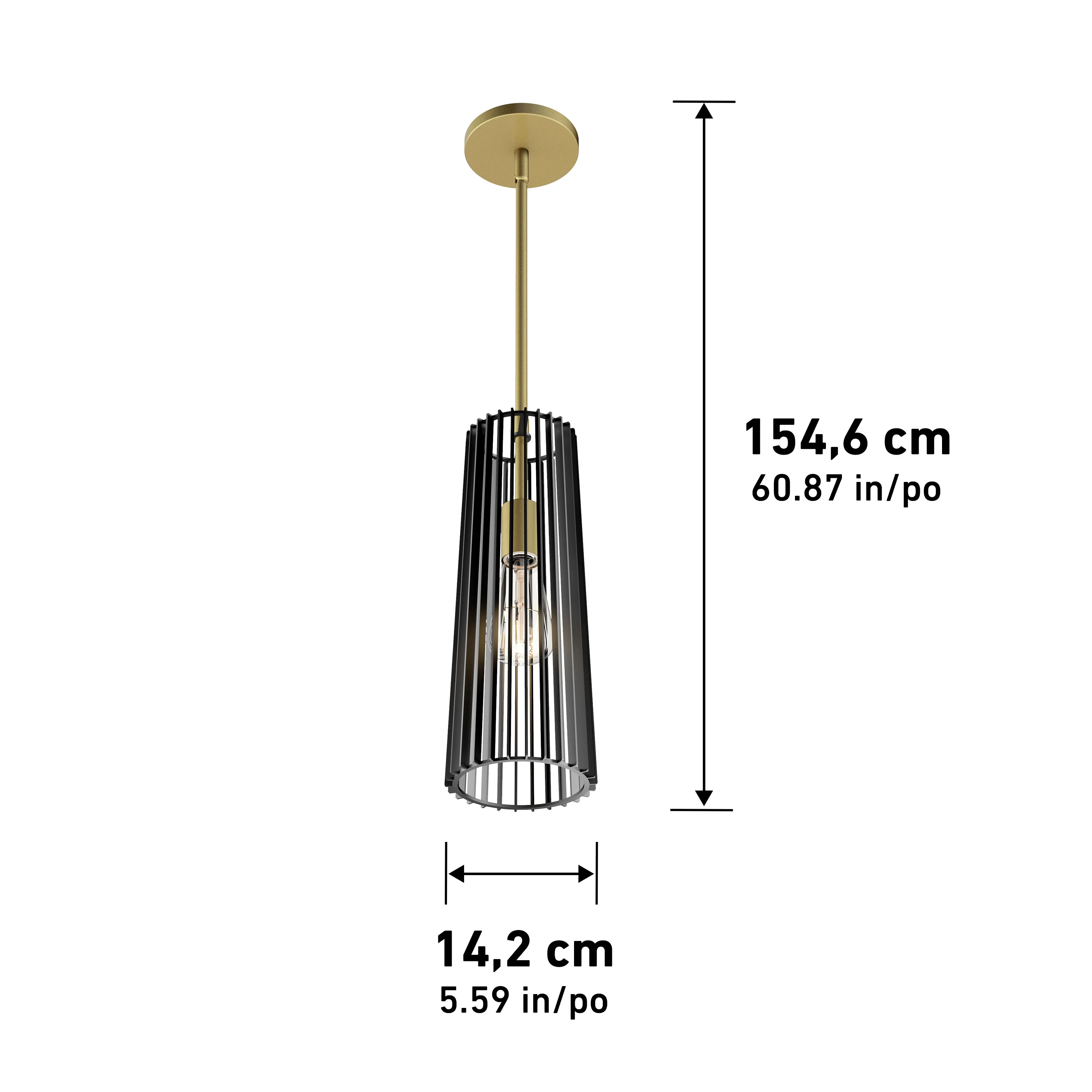 Gatsby Mini modern mid-century pendant light - Image 12