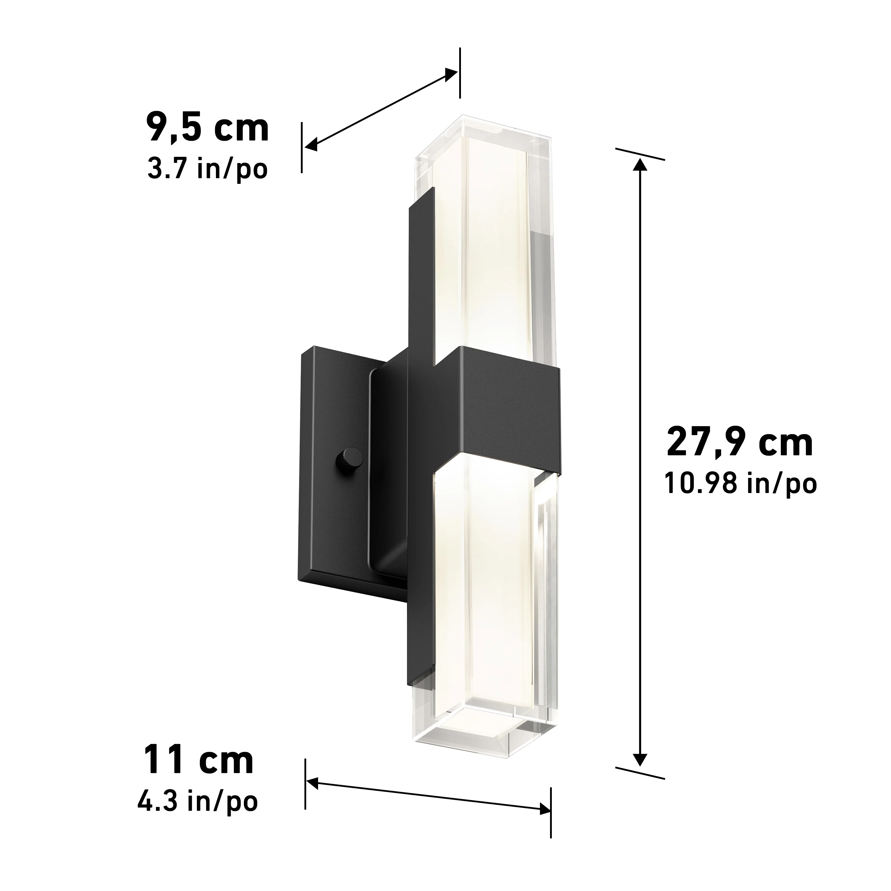 Gemini indoor-outdoor LED wall light - Image 13