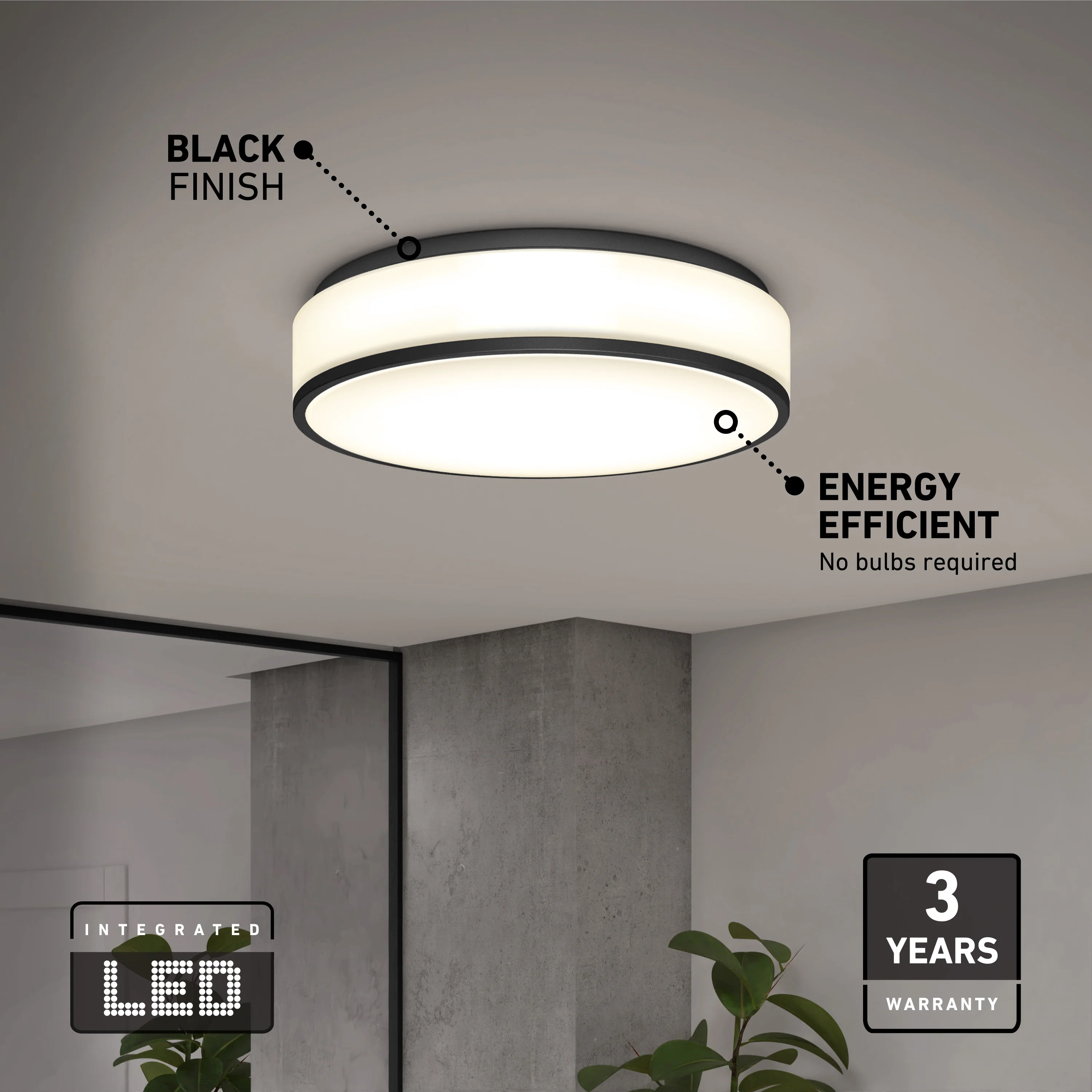 Giada 15 in. (38 cm) Modern LED Flush Mount Ceiling Light 5 CCT - Image 6