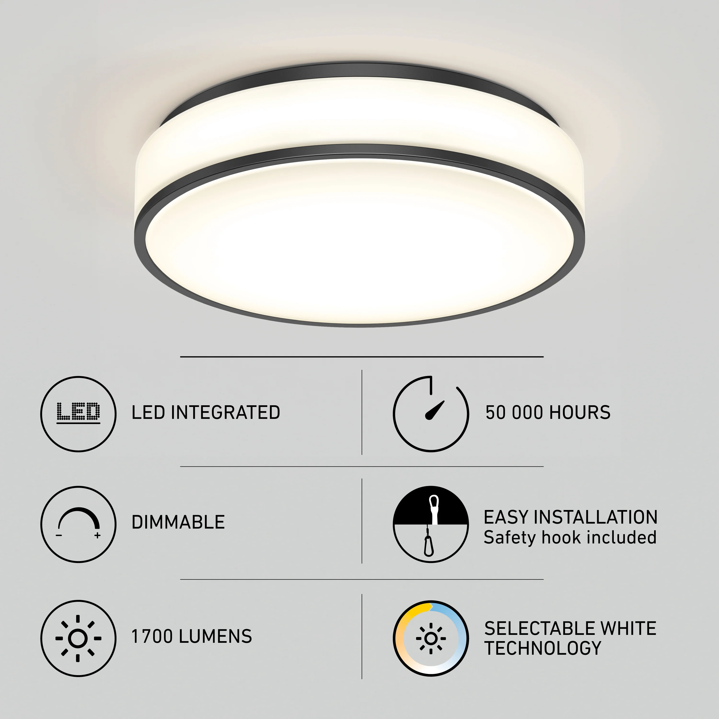 Giada 15 in. (38 cm) Modern LED Flush Mount Ceiling Light 5 CCT - Image 8