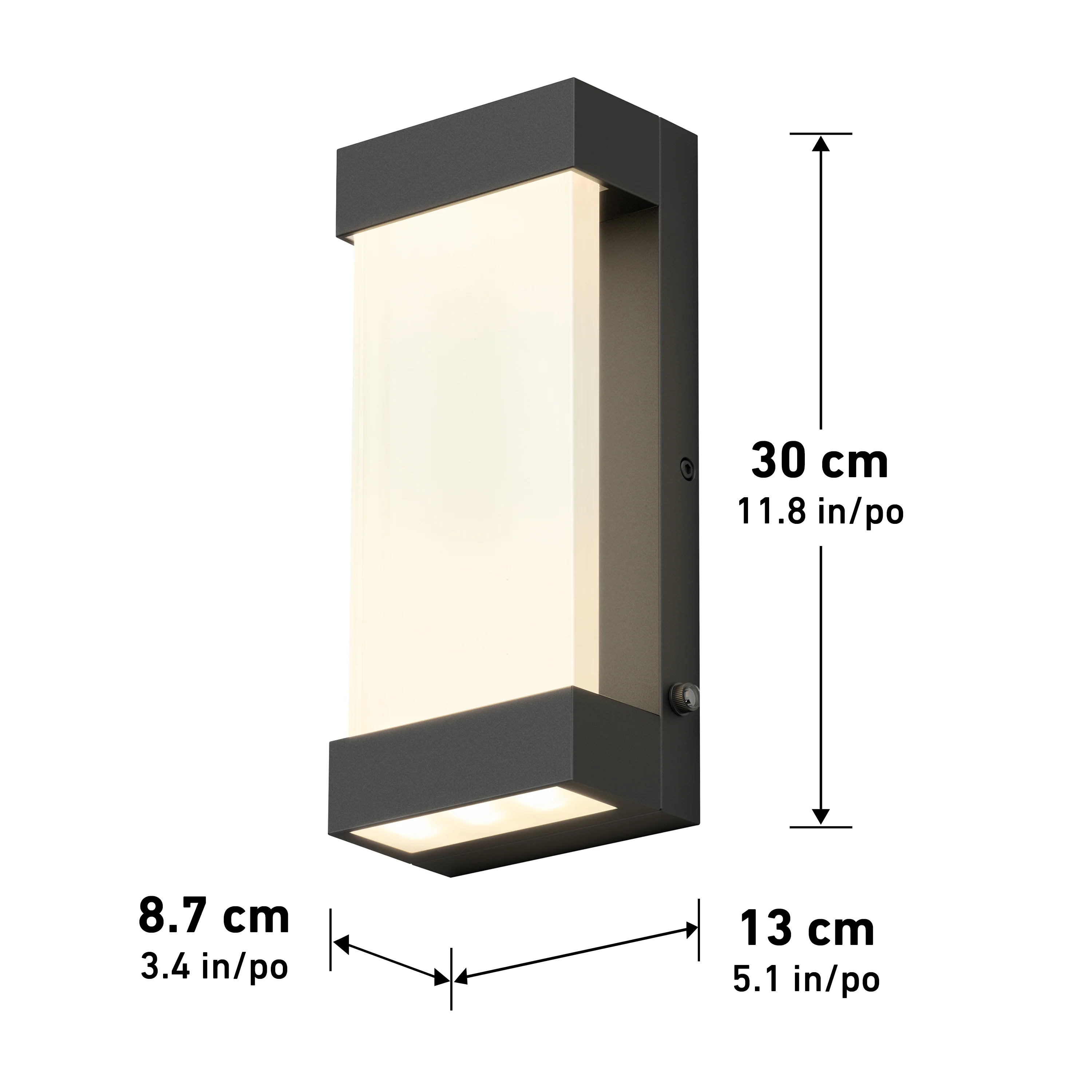 Glacier indoor-outdoor LED wall light - Image 10