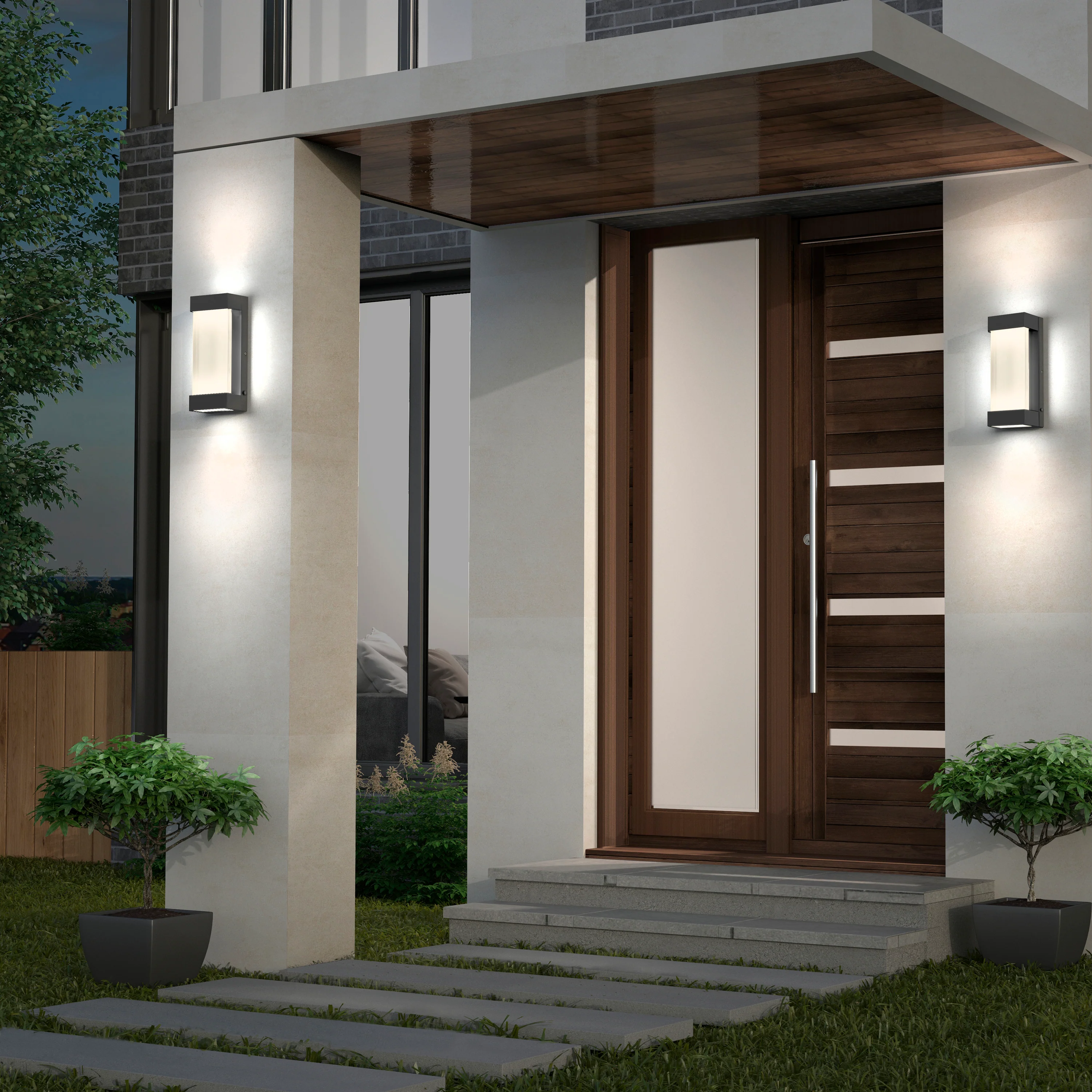 Glacier indoor-outdoor LED wall light - Image 2