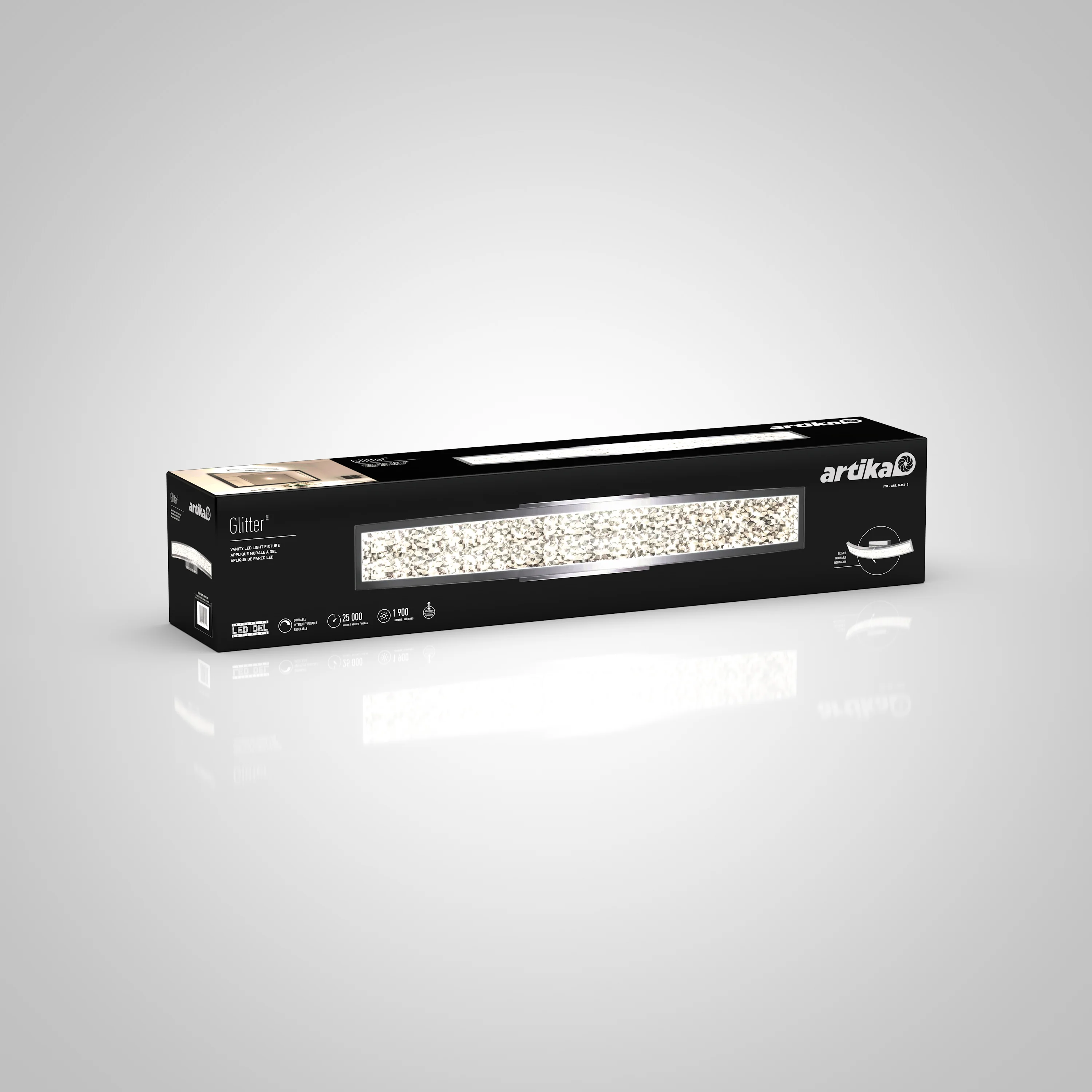 Glitter 27-in (69 cm) Integrated LED Vanity Light Bar for Bathroom - Image 8