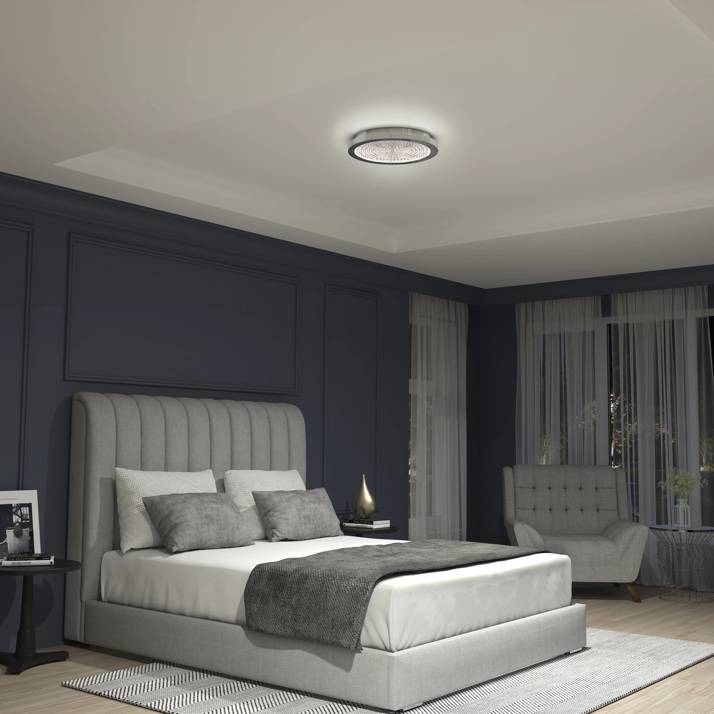 Glitter 14 in. (34 cm) LED Flush Mount Ceiling Light - Image 2