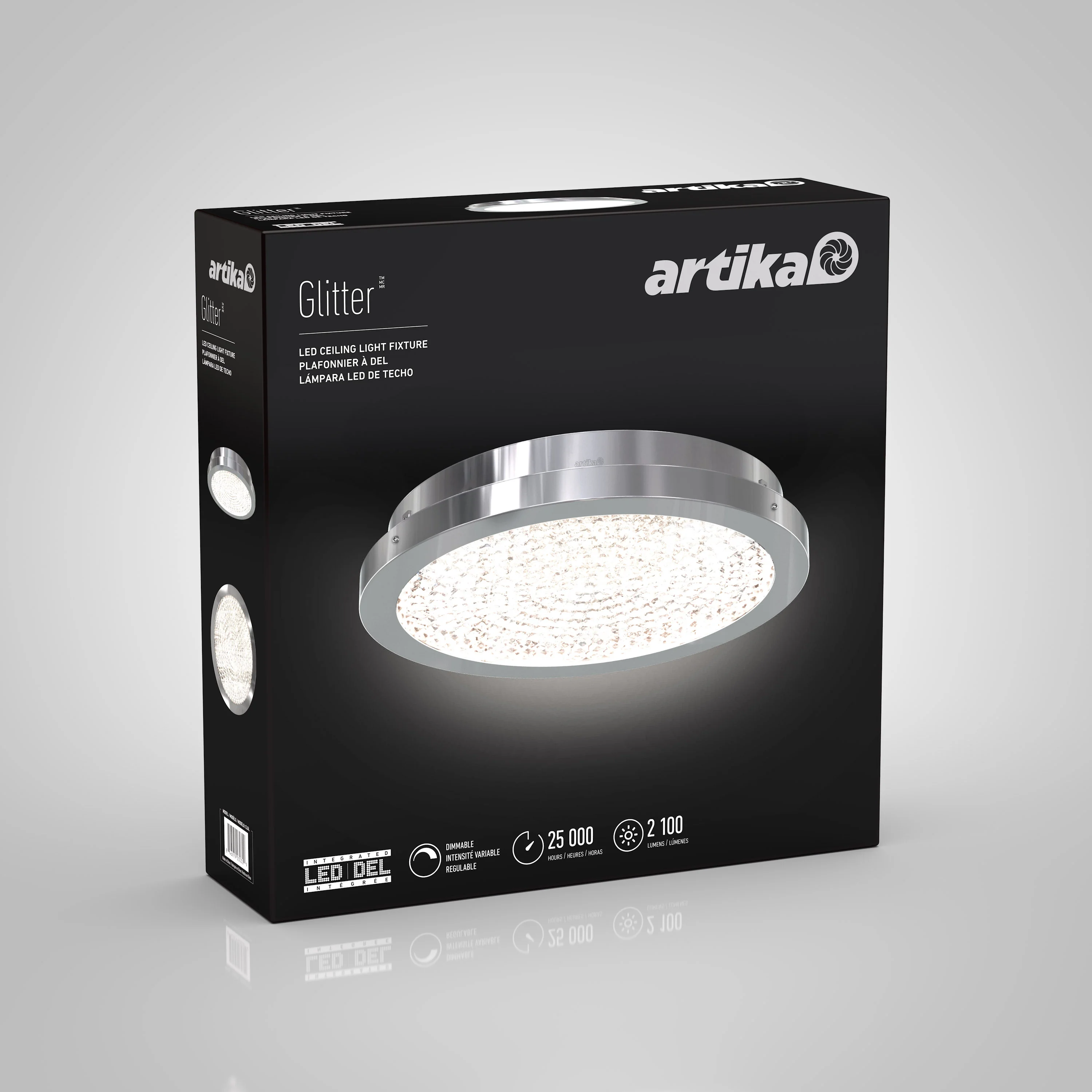 Glitter 14 in. (34 cm) LED Flush Mount Ceiling Light - Image 6
