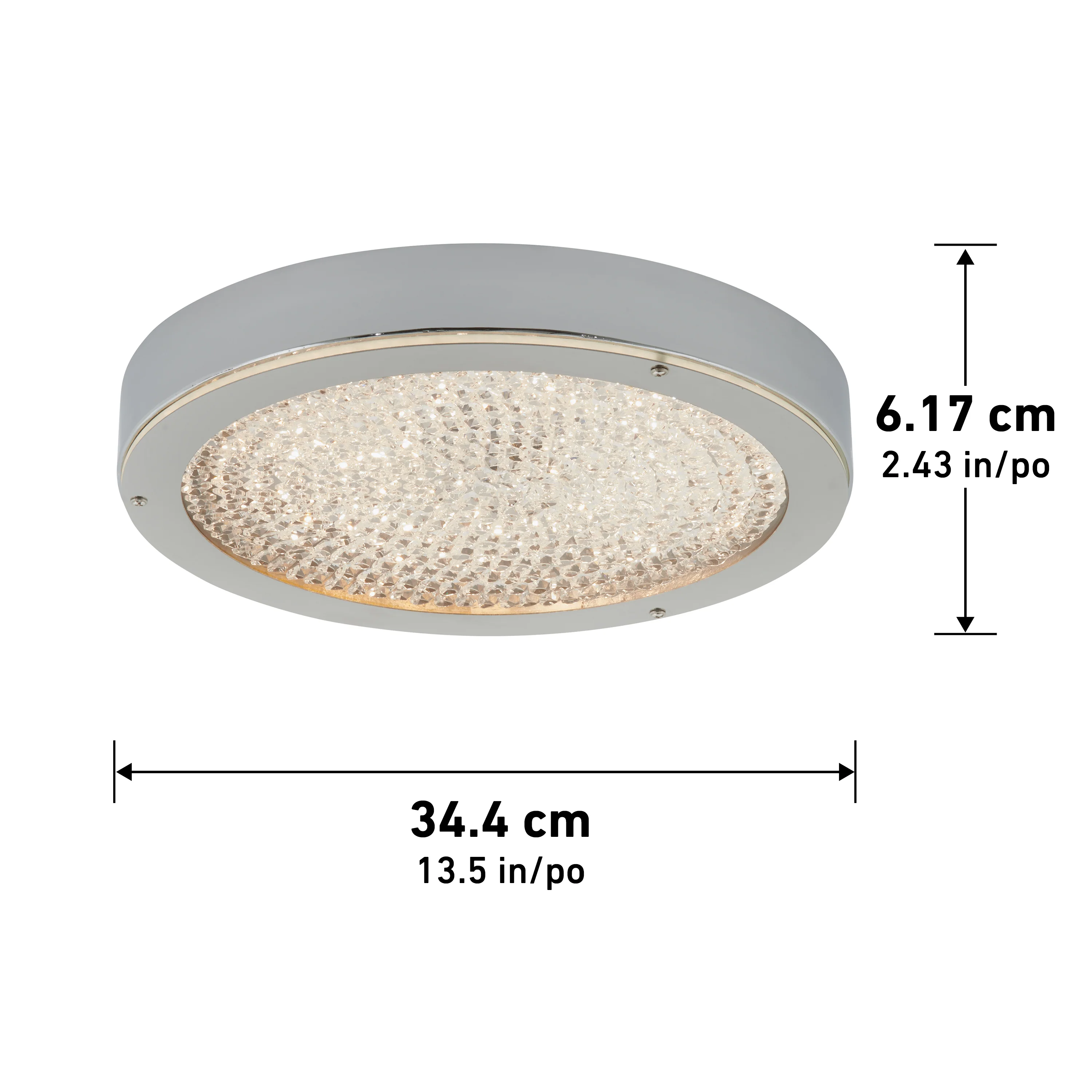 Glitter 14 in. (34 cm) LED Flush Mount Ceiling Light - Image 8