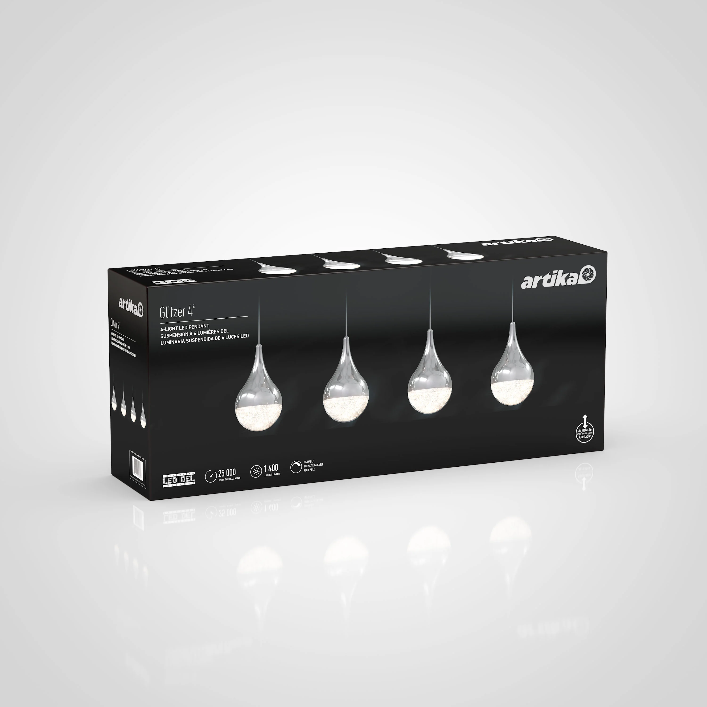 Glitzer 4-light LED pendant - Image 8