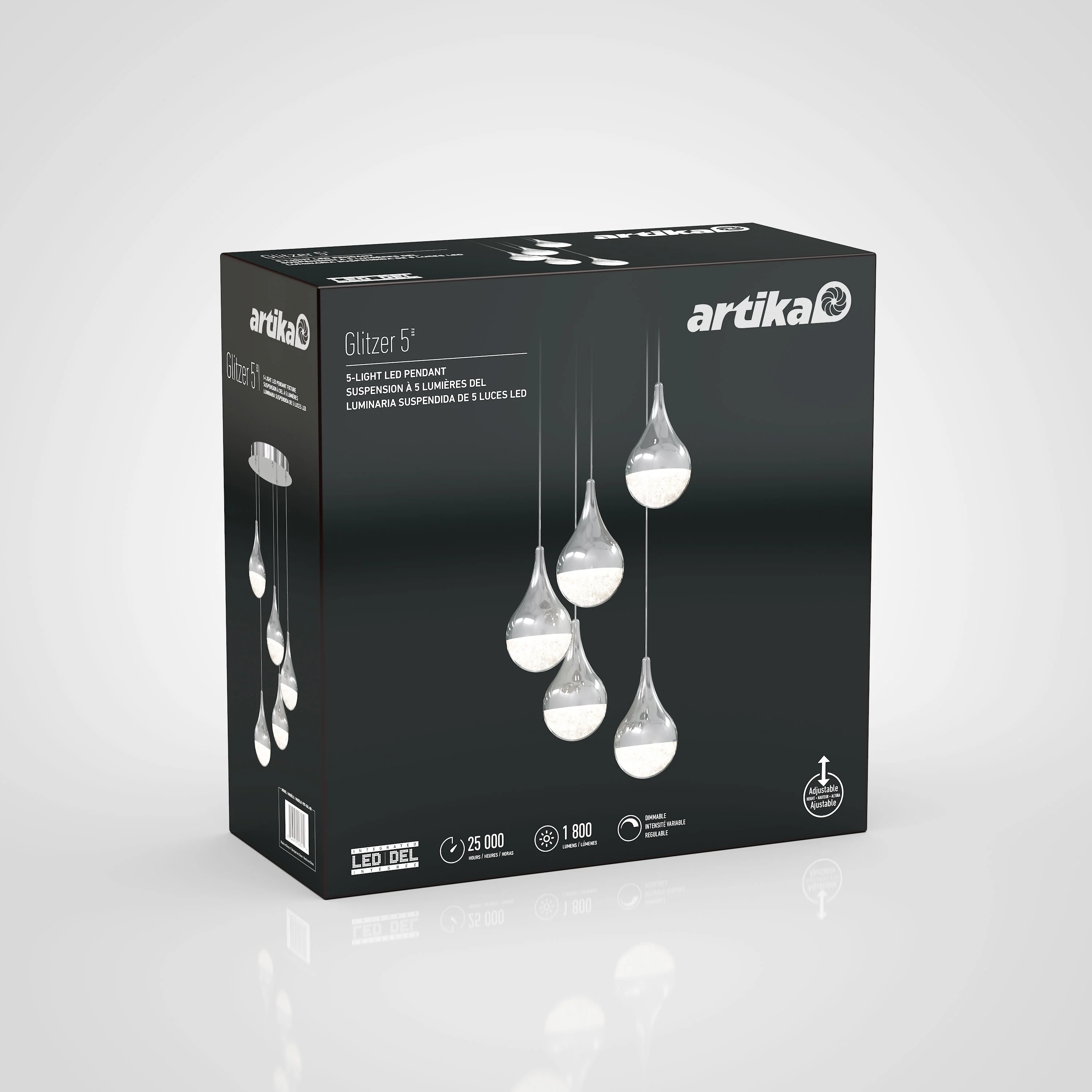 Glitzer 5-light LED pendant - Image 9