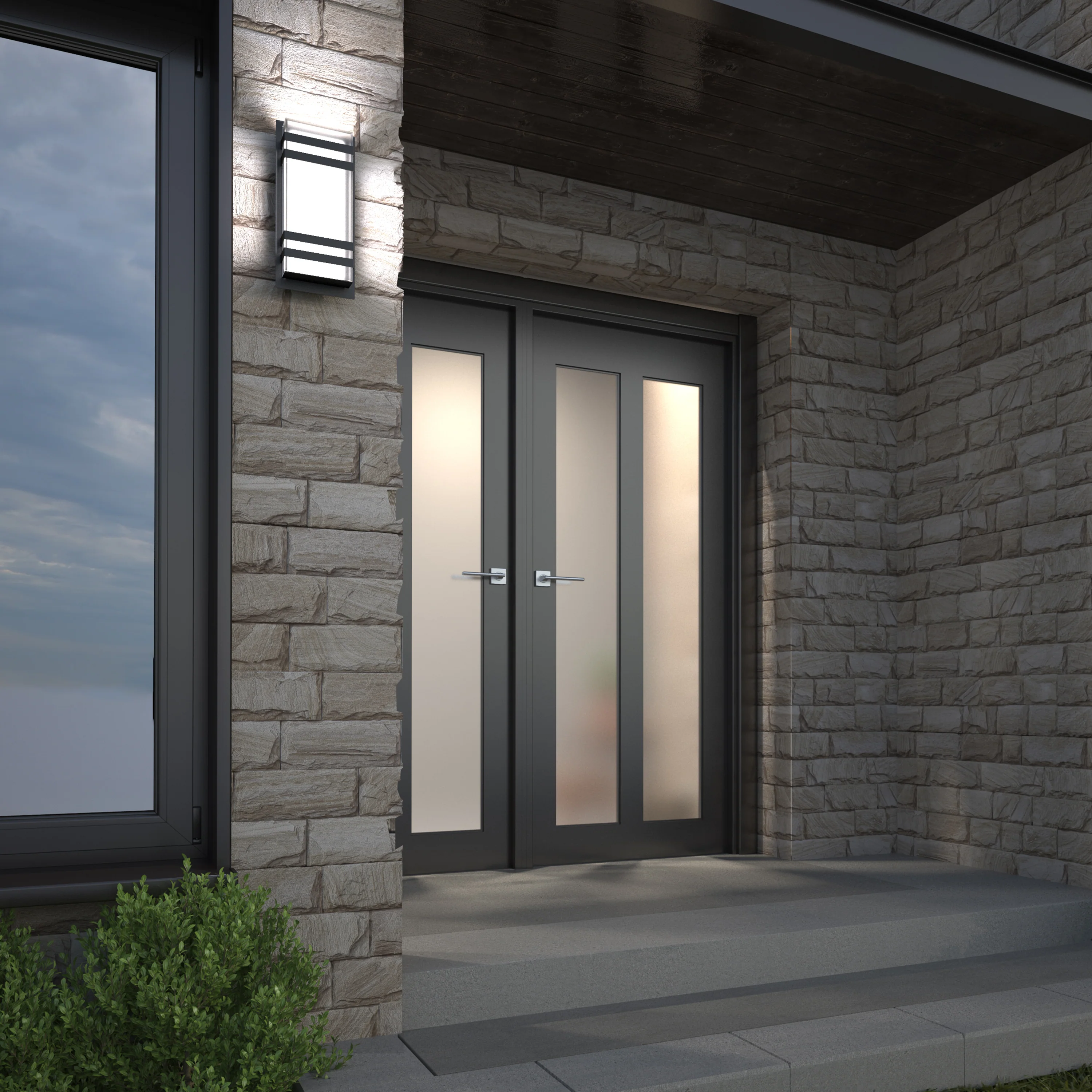 Glowbox 3 indoor-outdoor LED wall light - Image 2