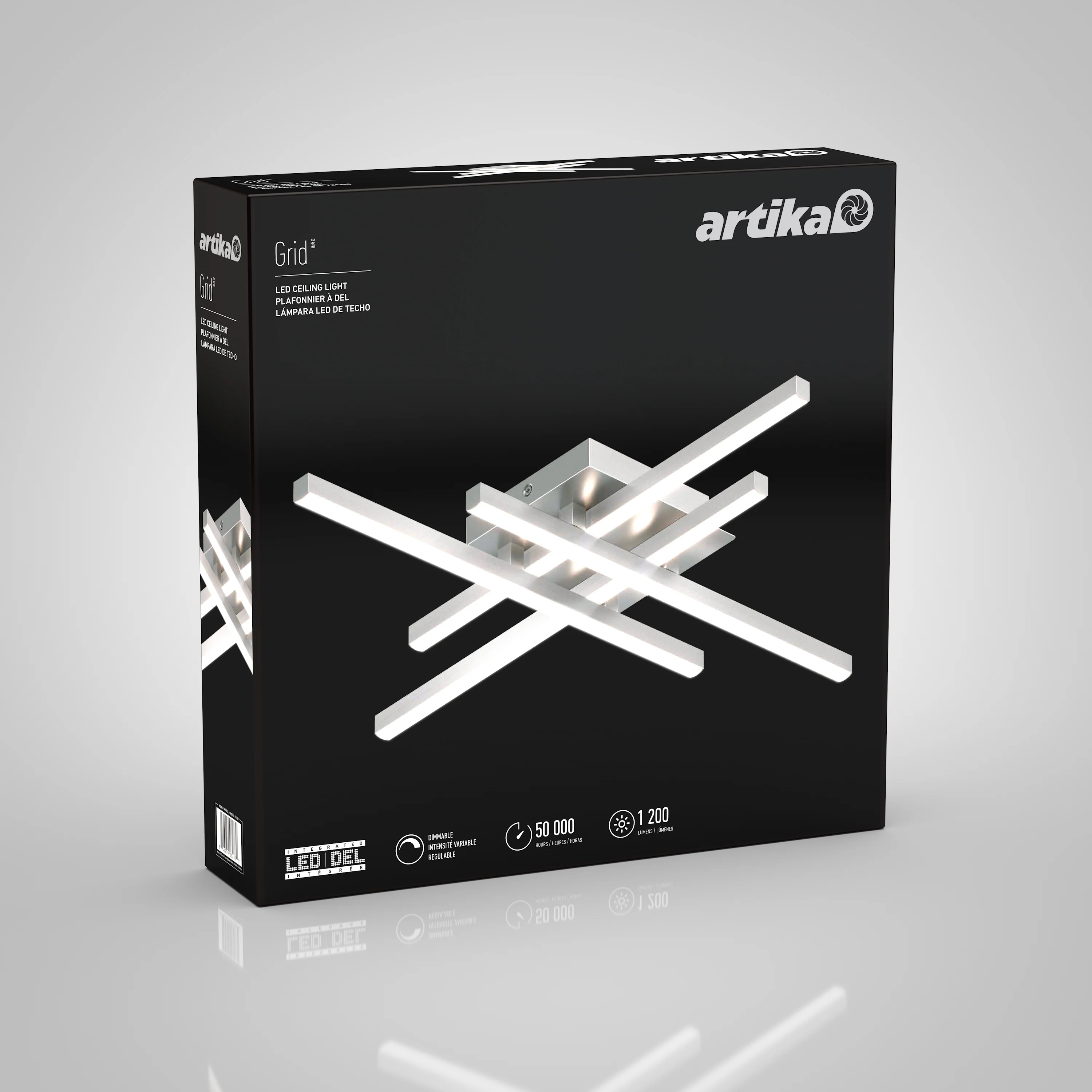 Grid 20 in. (51 cm) Modern LED Flush Mount Ceiling Light - Image 10