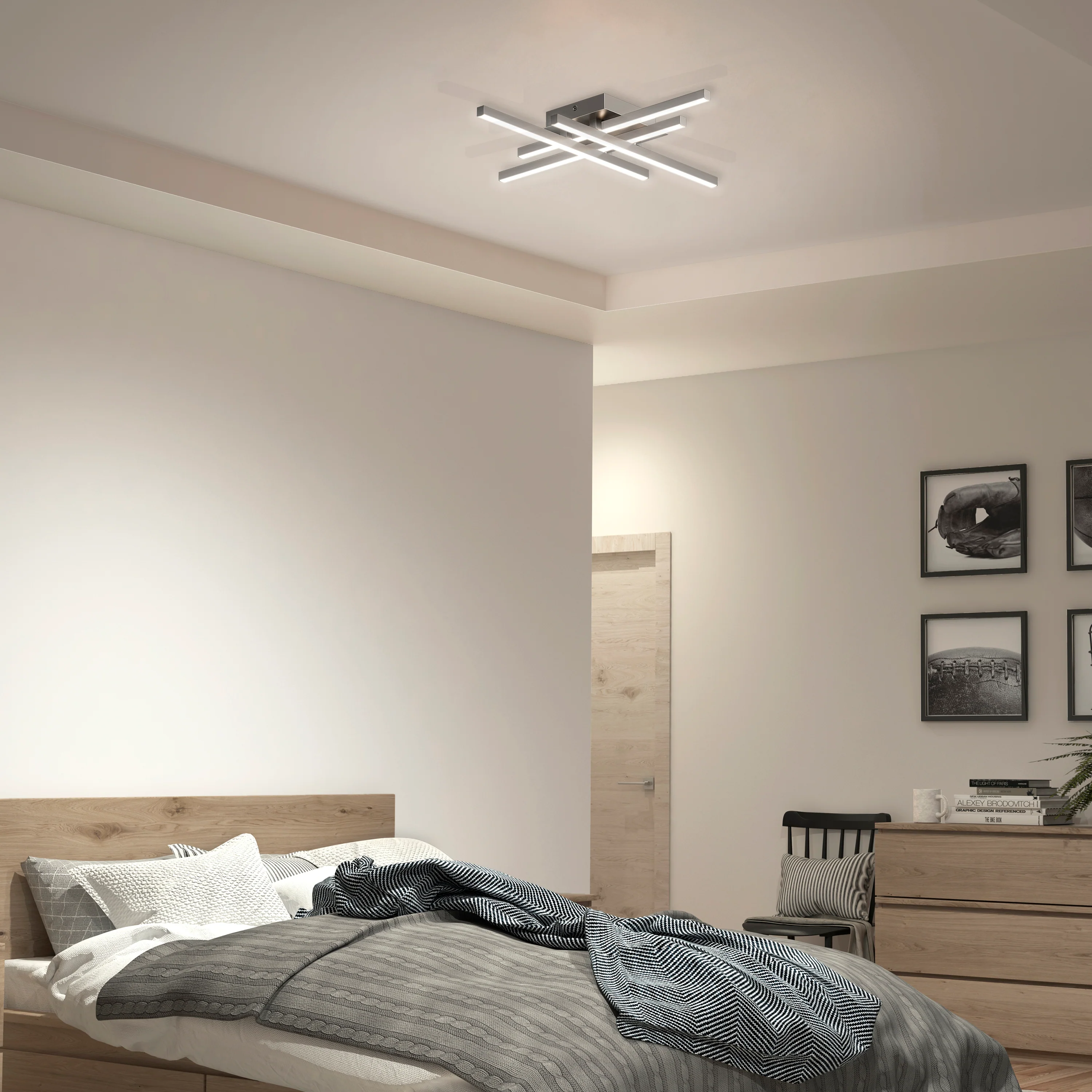 Grid 20 in. (51 cm) Modern LED Flush Mount Ceiling Light - Image 2