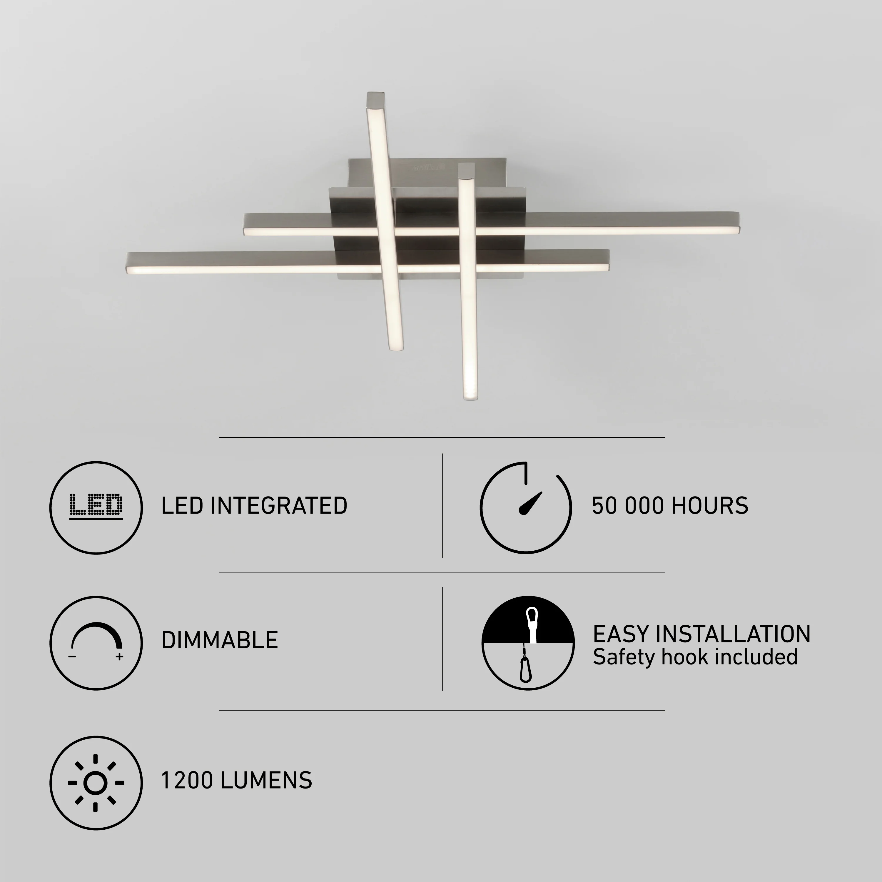 Grid 20 in. (51 cm) Modern LED Flush Mount Ceiling Light - Image 9