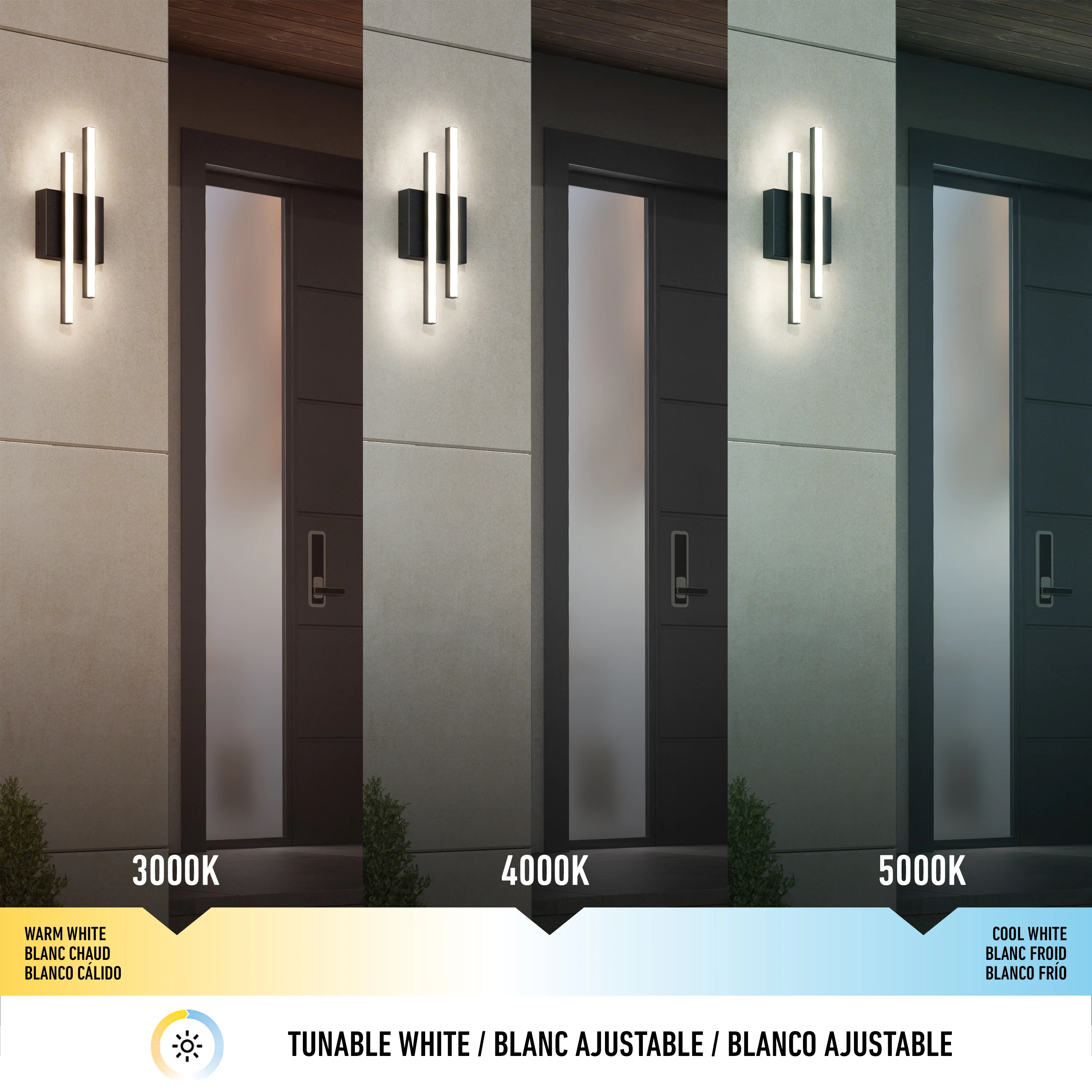 Grid indoor-outdoor LED wall light - Image 7
