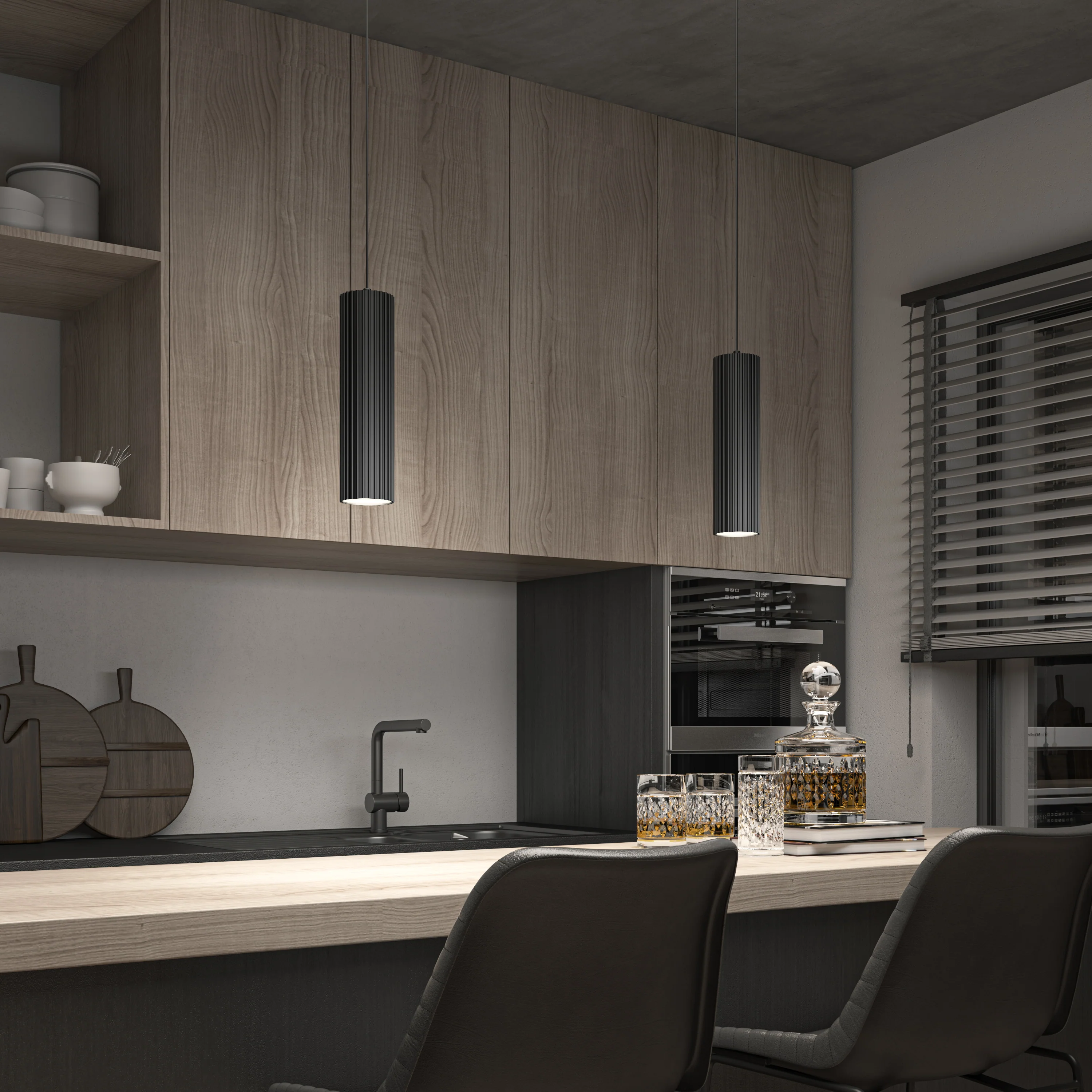 Groove LED modern pendant light 3 CCT - Image 11
