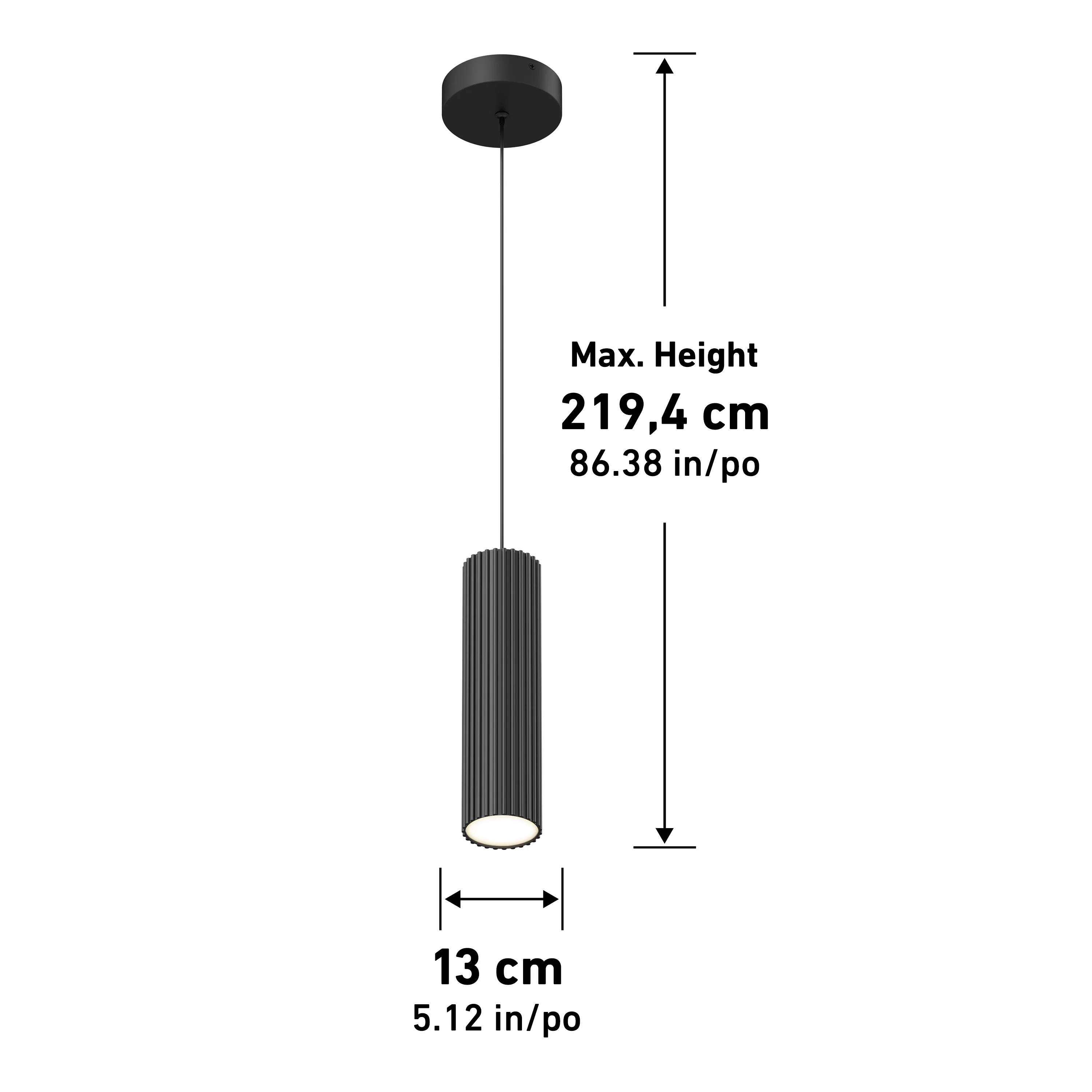 Groove LED modern pendant light 3 CCT - Image 14
