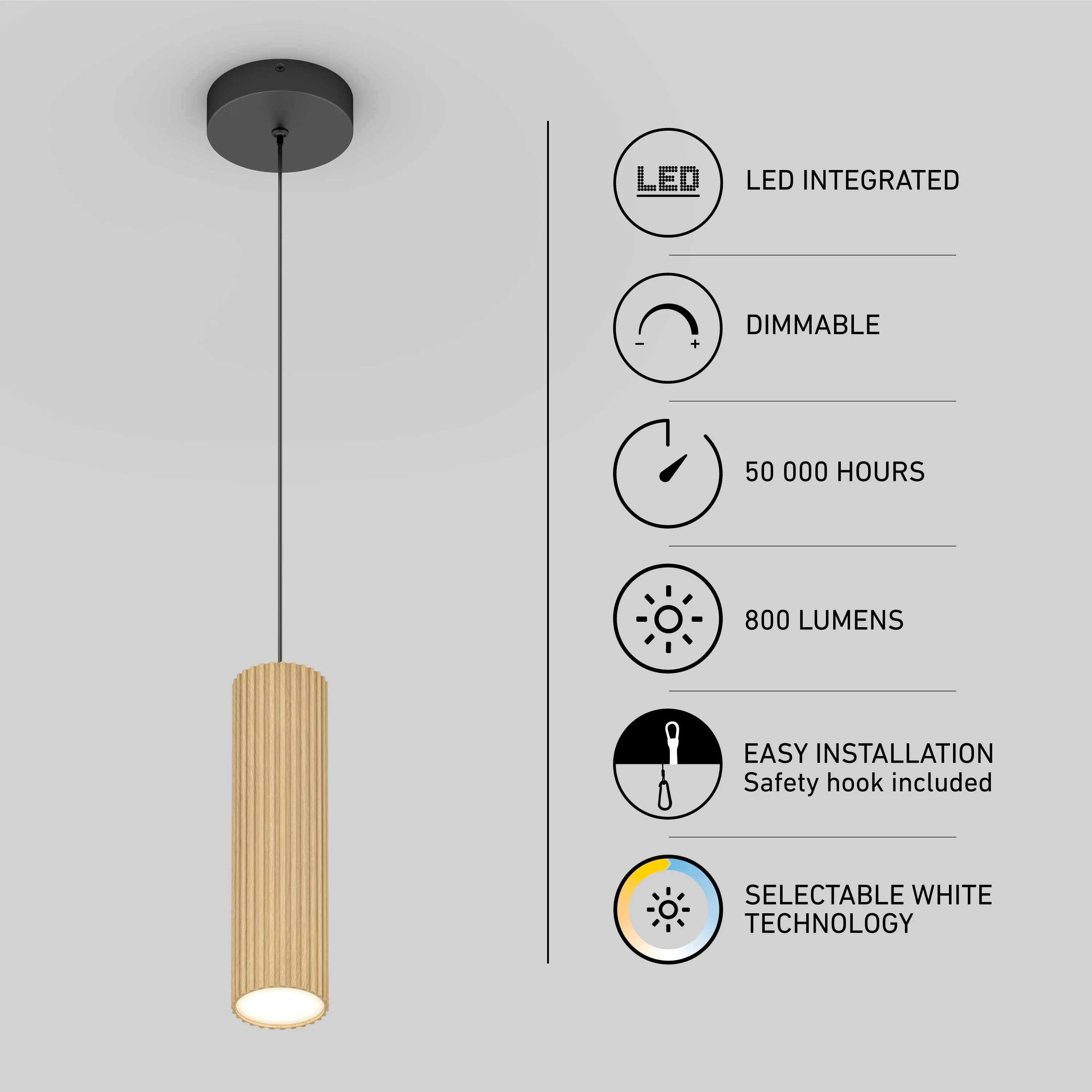 Groove LED modern pendant light 3 CCT - Image 22