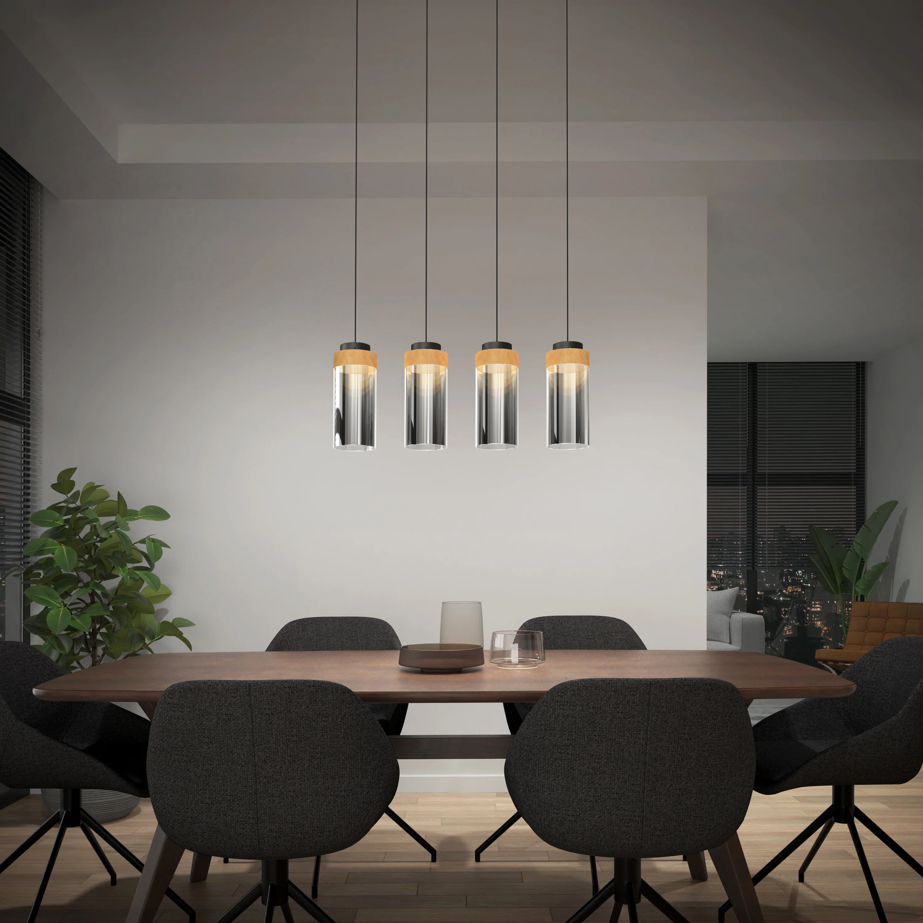 Hanson 4-light LED pendant 5 CCT - Image 2