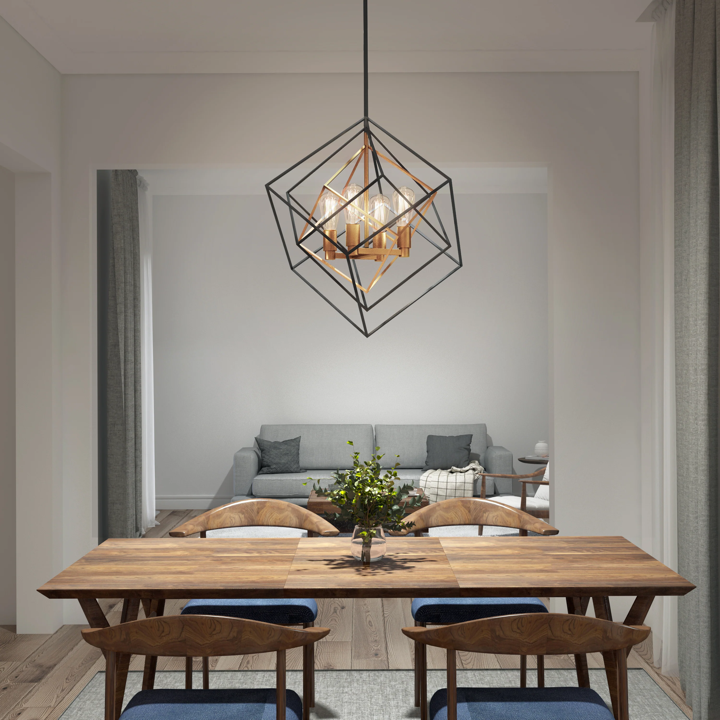 Harmonium modern mid-century pendant light - Image 8