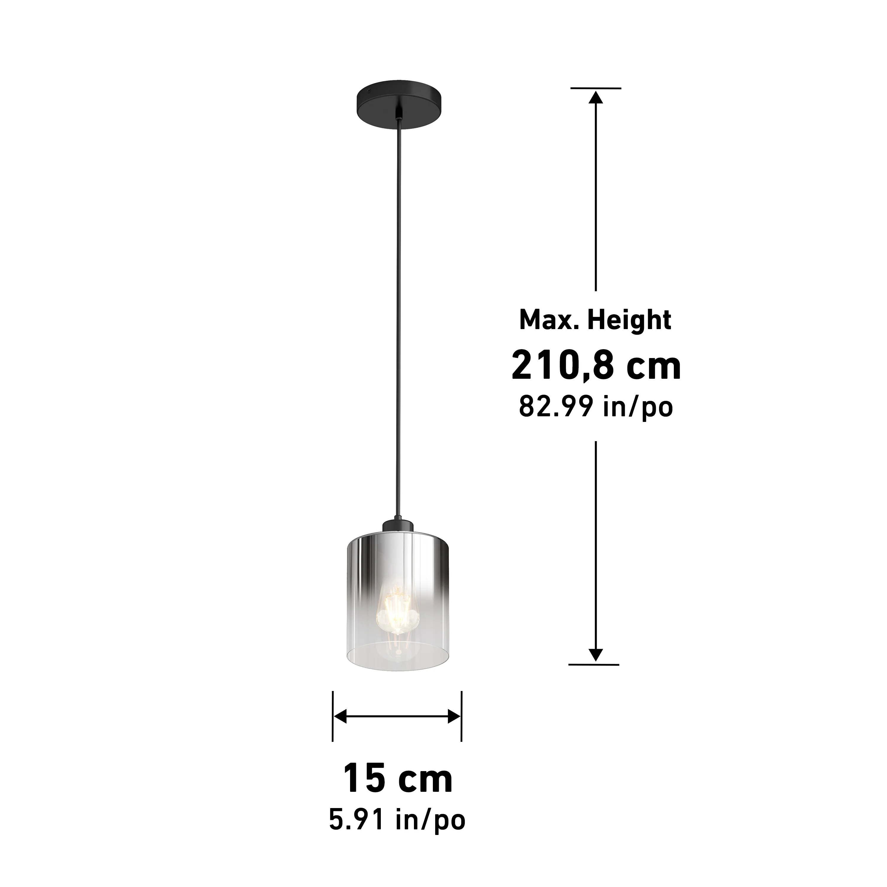 Haze pendant light glass - Image 12