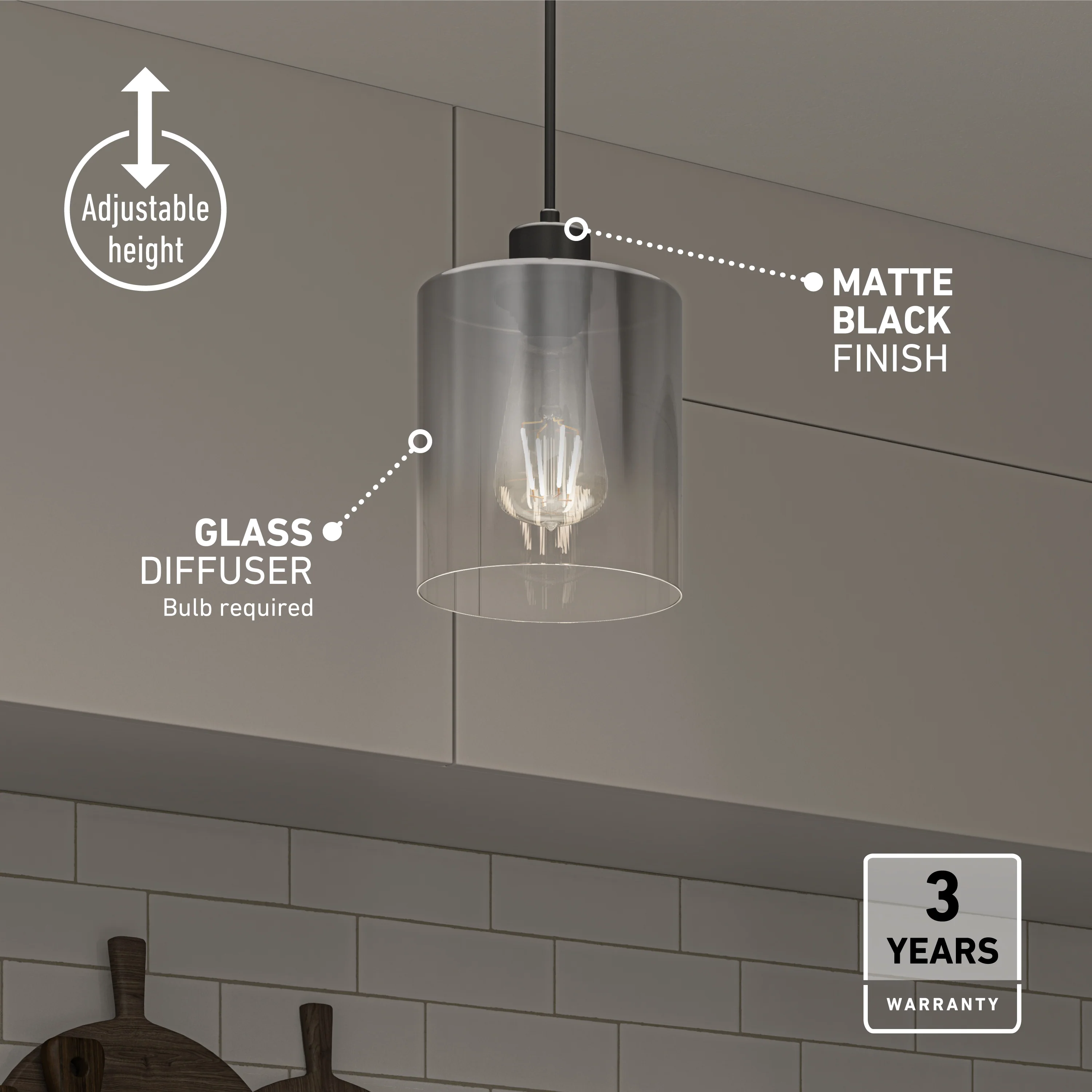 Haze pendant light glass - Image 7