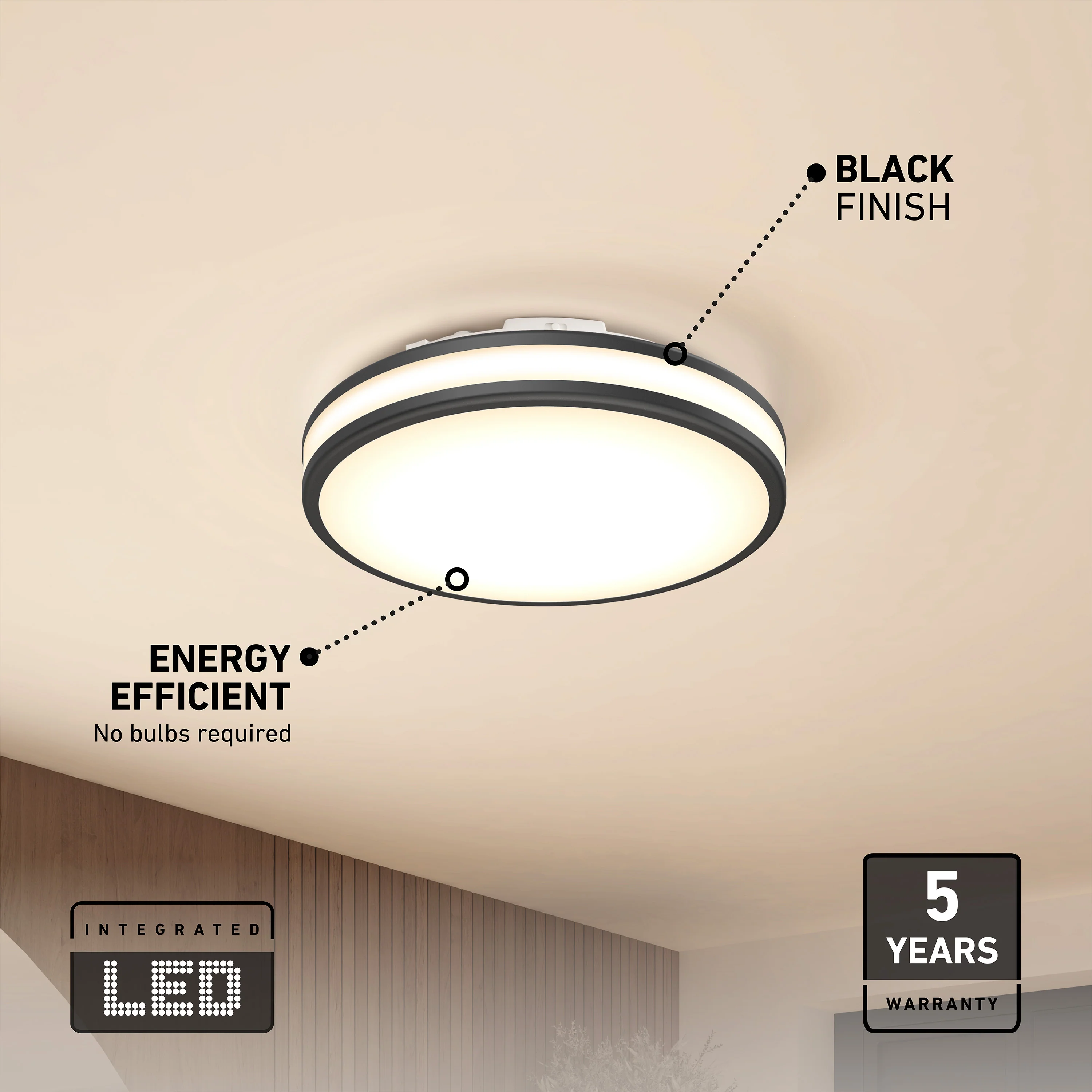 Hemisphere 15 in. LED flush mount light | Artika - Image 10