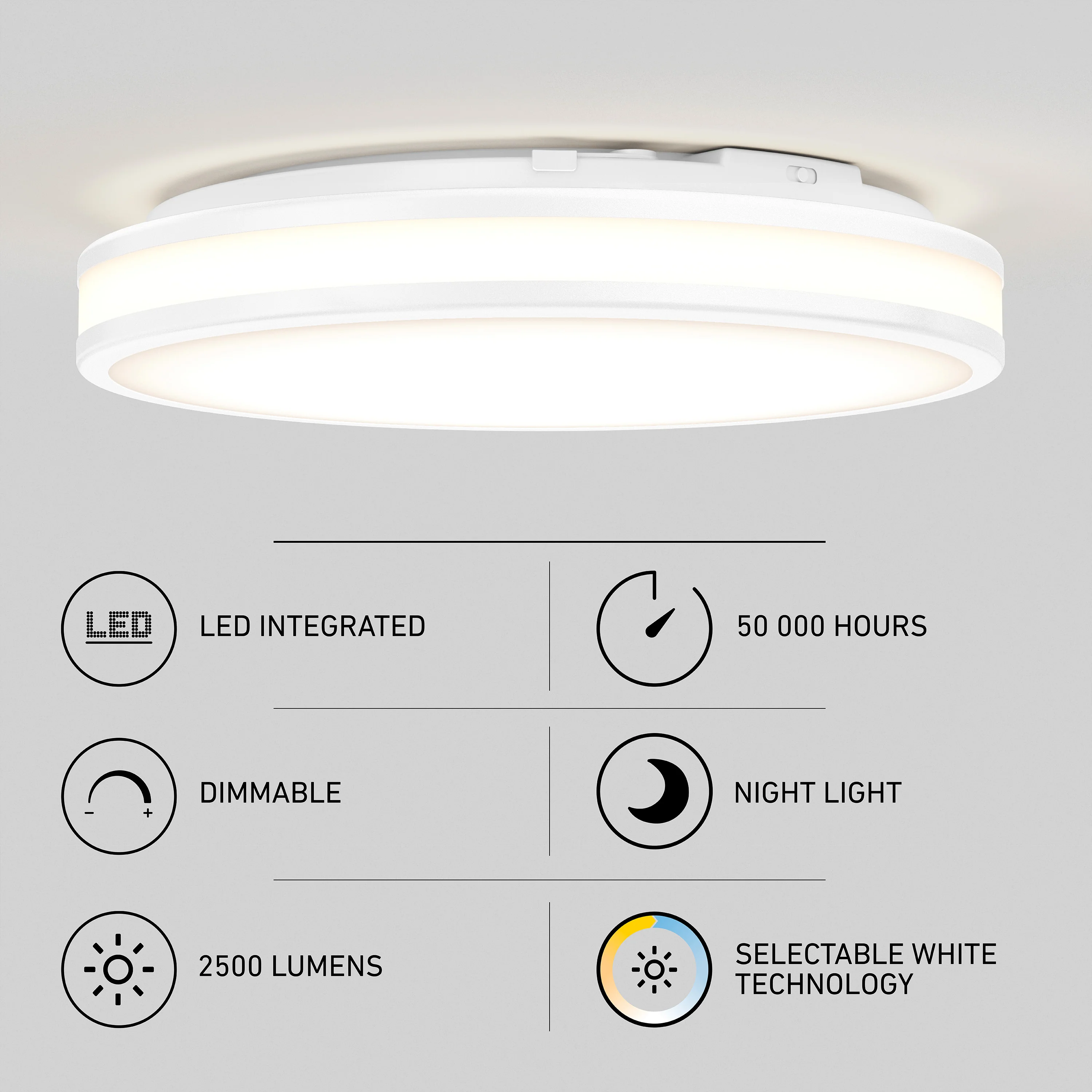Hemisphere 15 in. LED flush mount light | Artika - Image 23