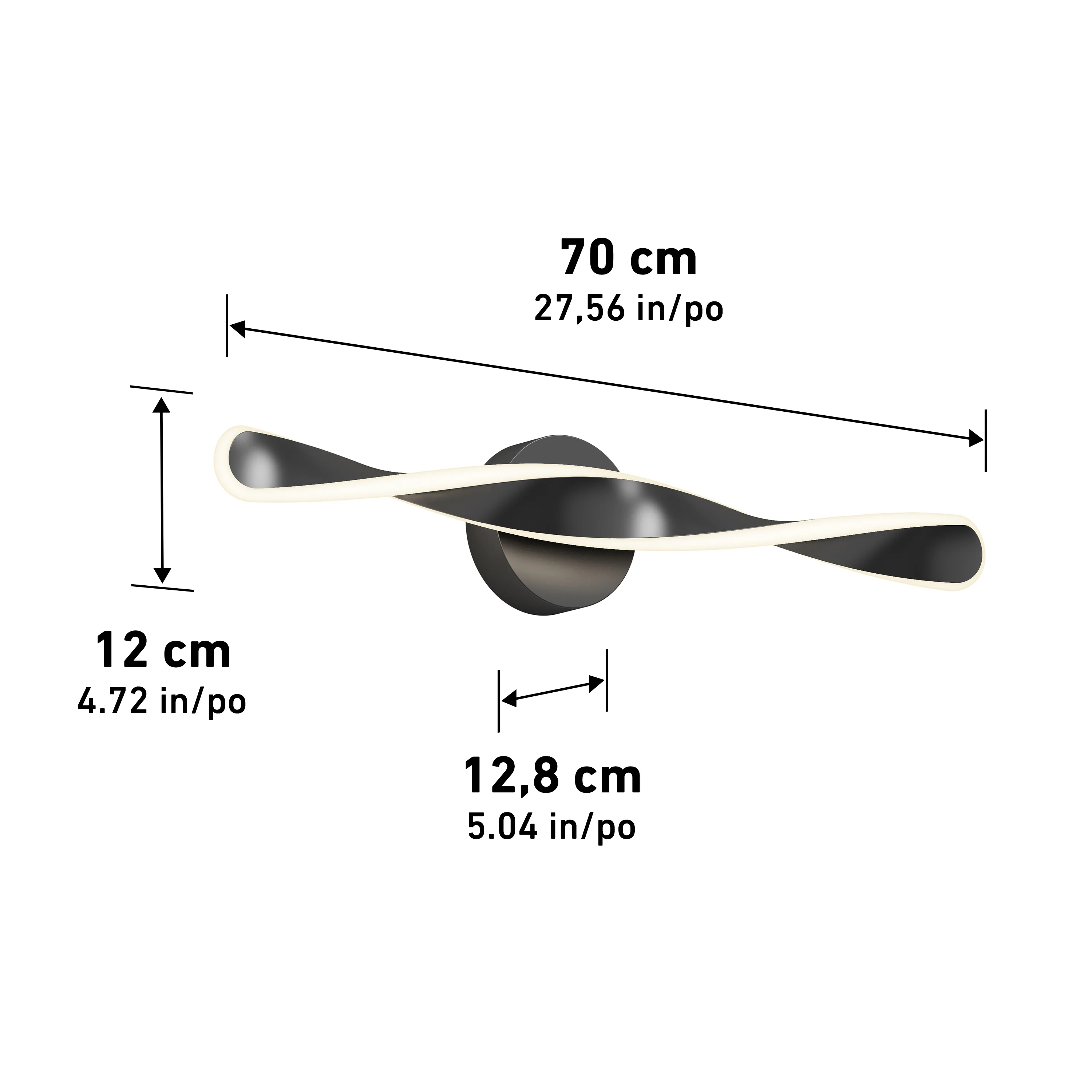Finley 28-in (70 cm) Integrated LED 3-CCT Vanity Light Bar for Bathroom - Image 15