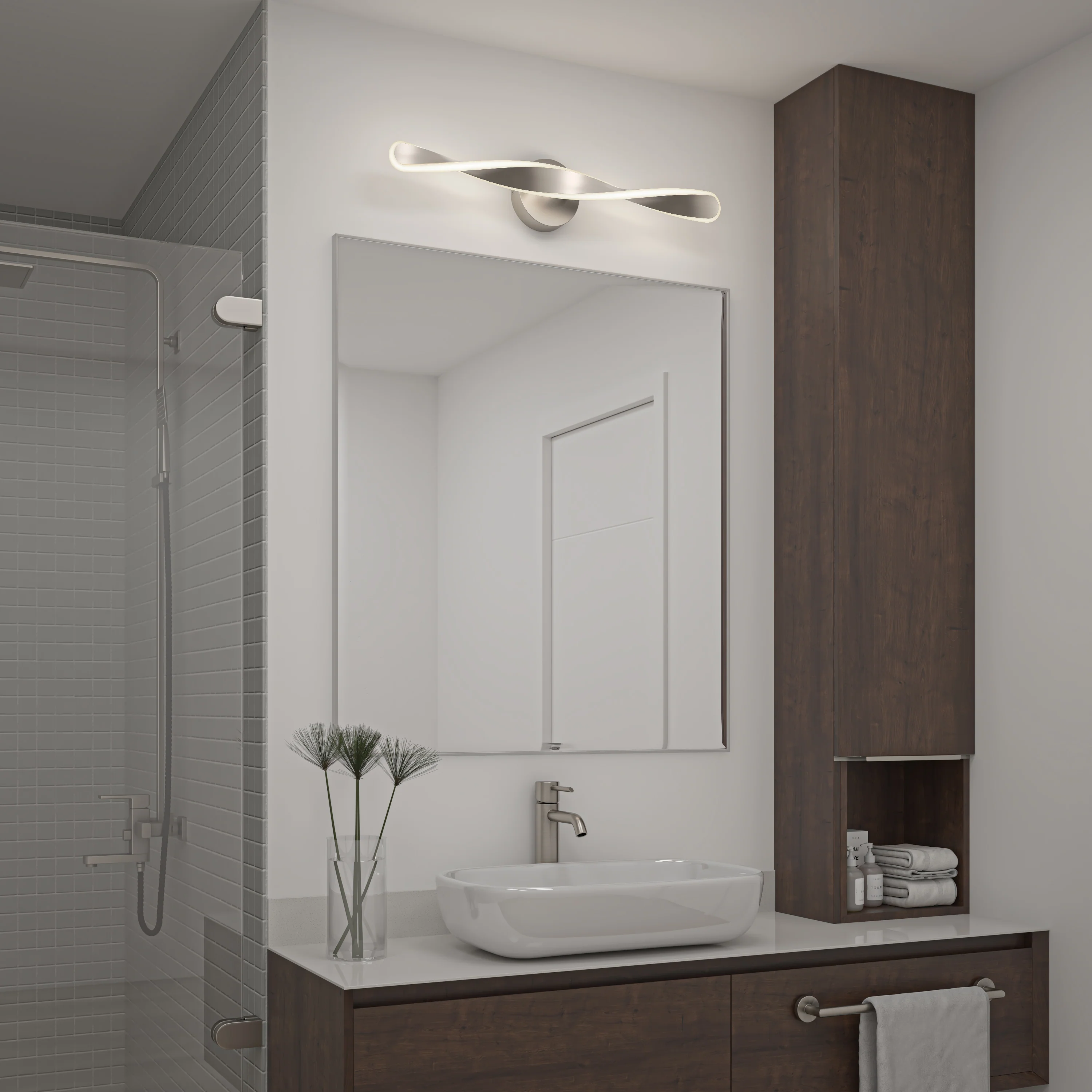 Finley 28-in (70 cm) Integrated LED 3-CCT Vanity Light Bar for Bathroom - Image 17