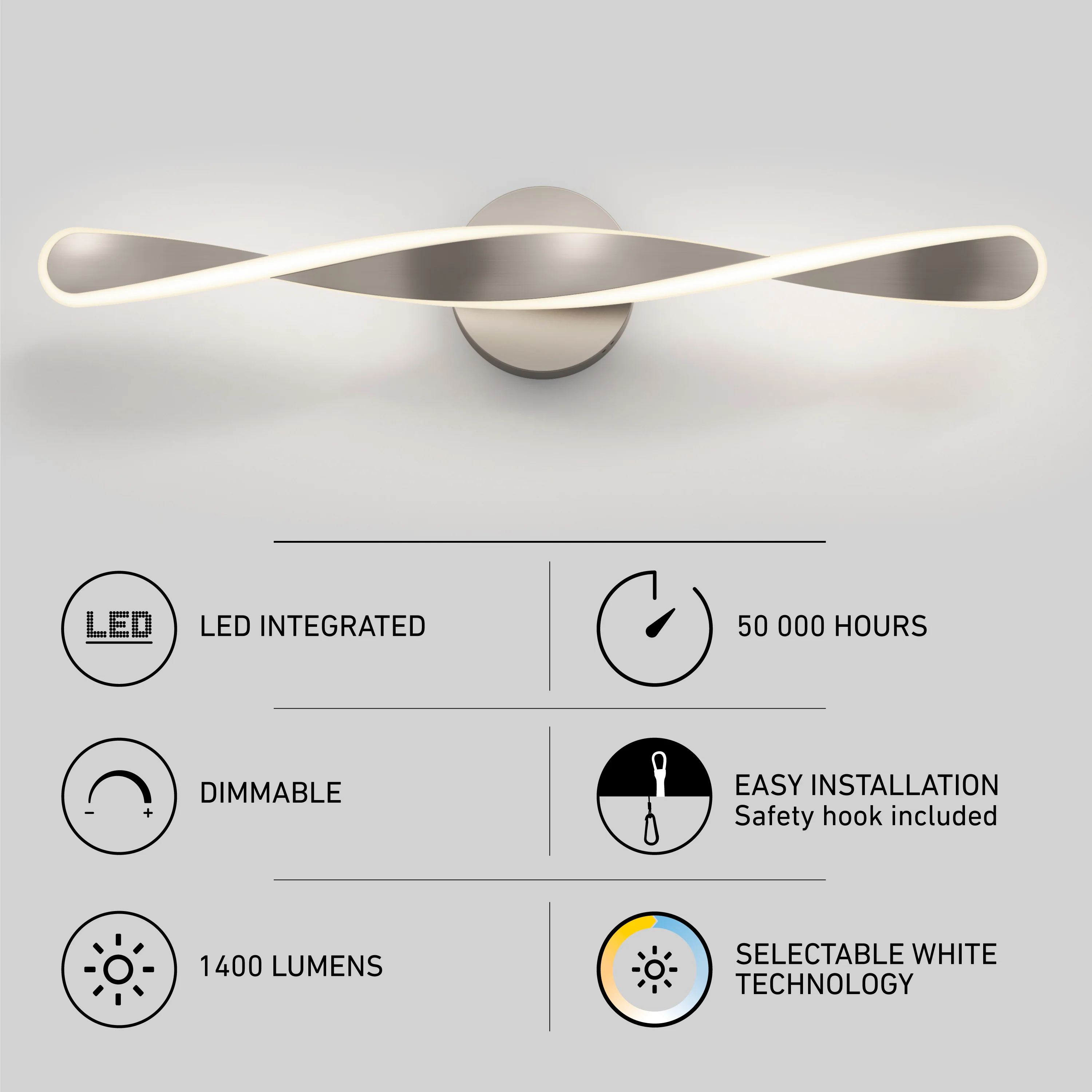 Finley 28-in (70 cm) Integrated LED 3-CCT Vanity Light Bar for Bathroom - Image 23