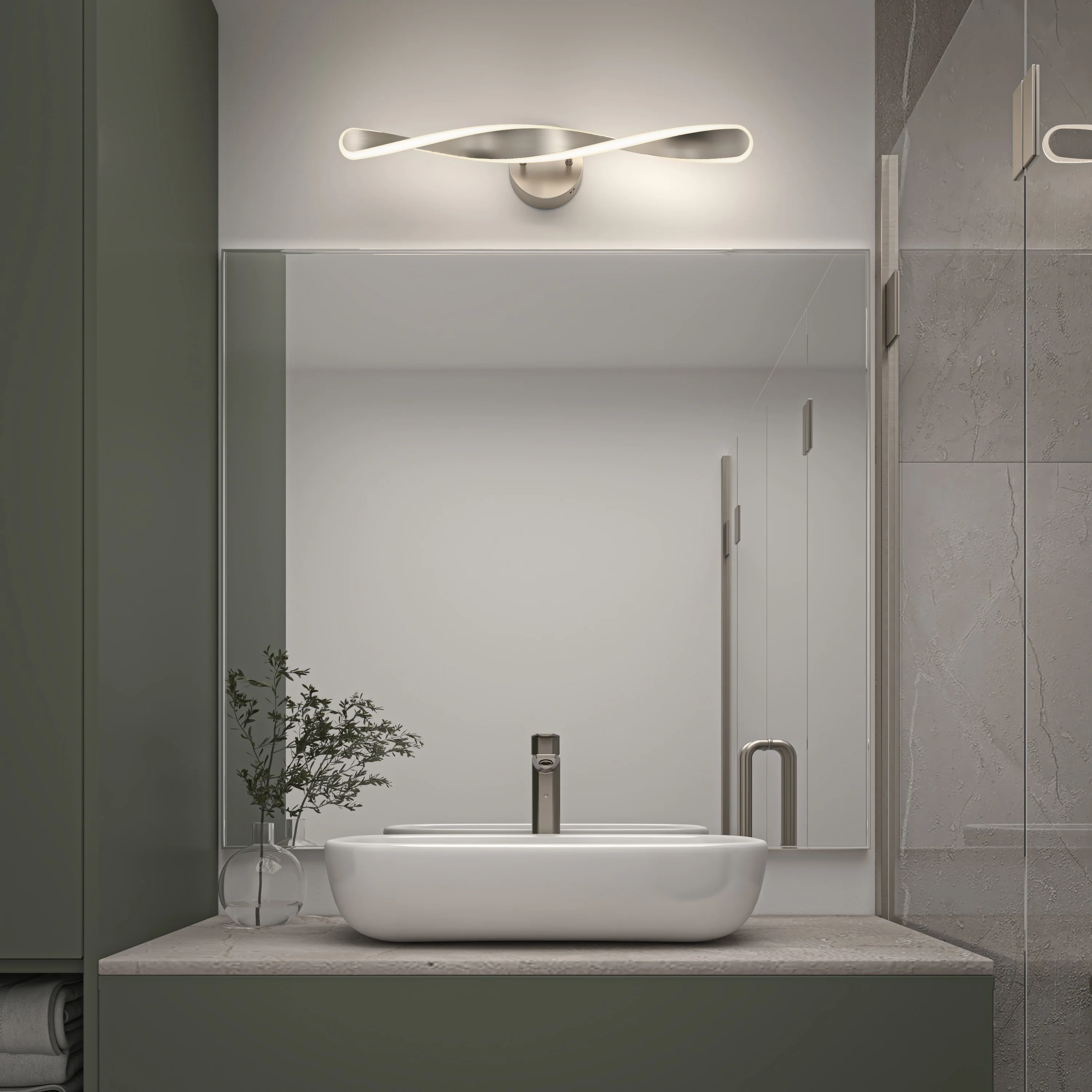 Finley 28-in (70 cm) Integrated LED 3-CCT Vanity Light Bar for Bathroom - Image 26