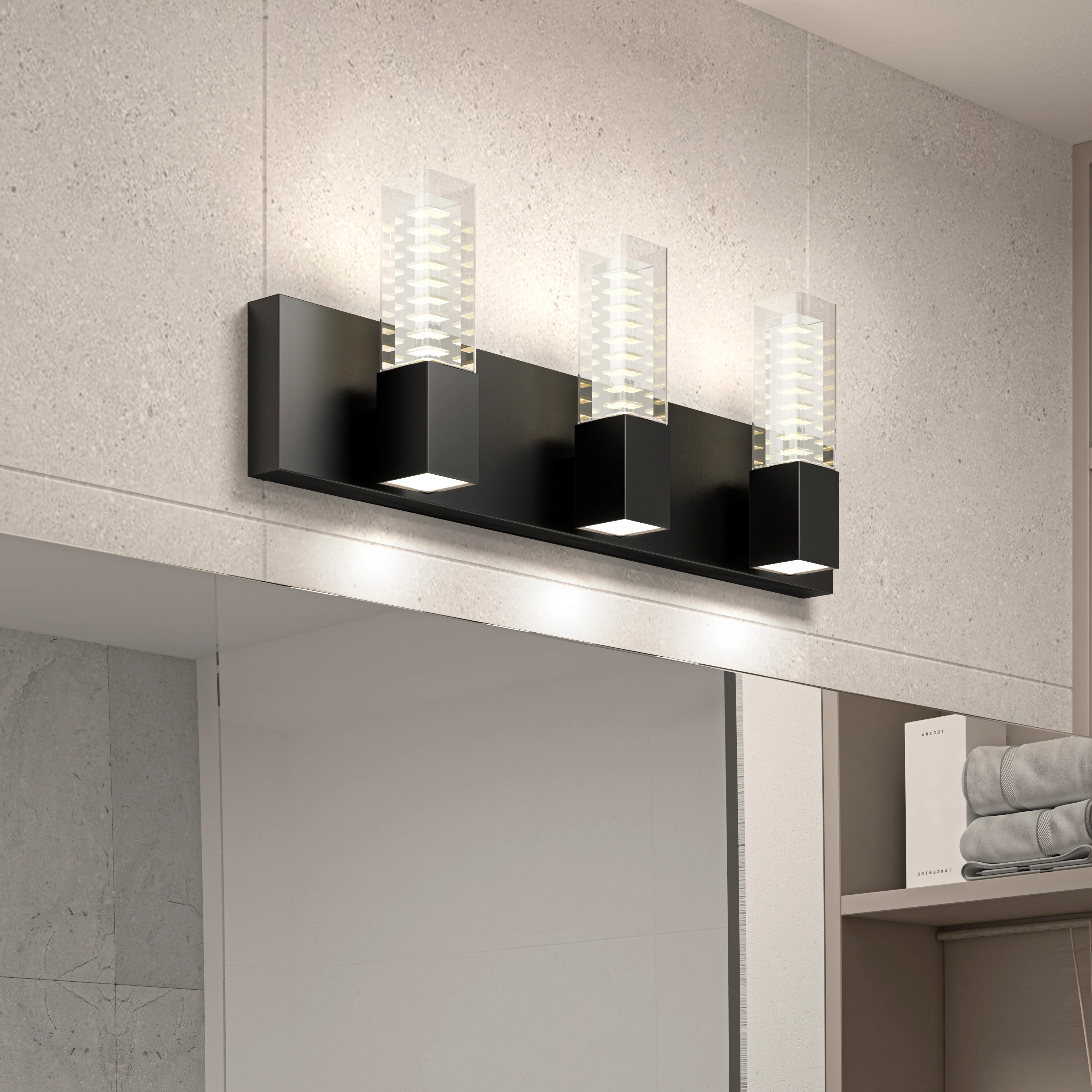 Hologram 24-in (61 cm) 3-Light Modern LED 5-CCT Vanity Light for Bathroom - Image 12