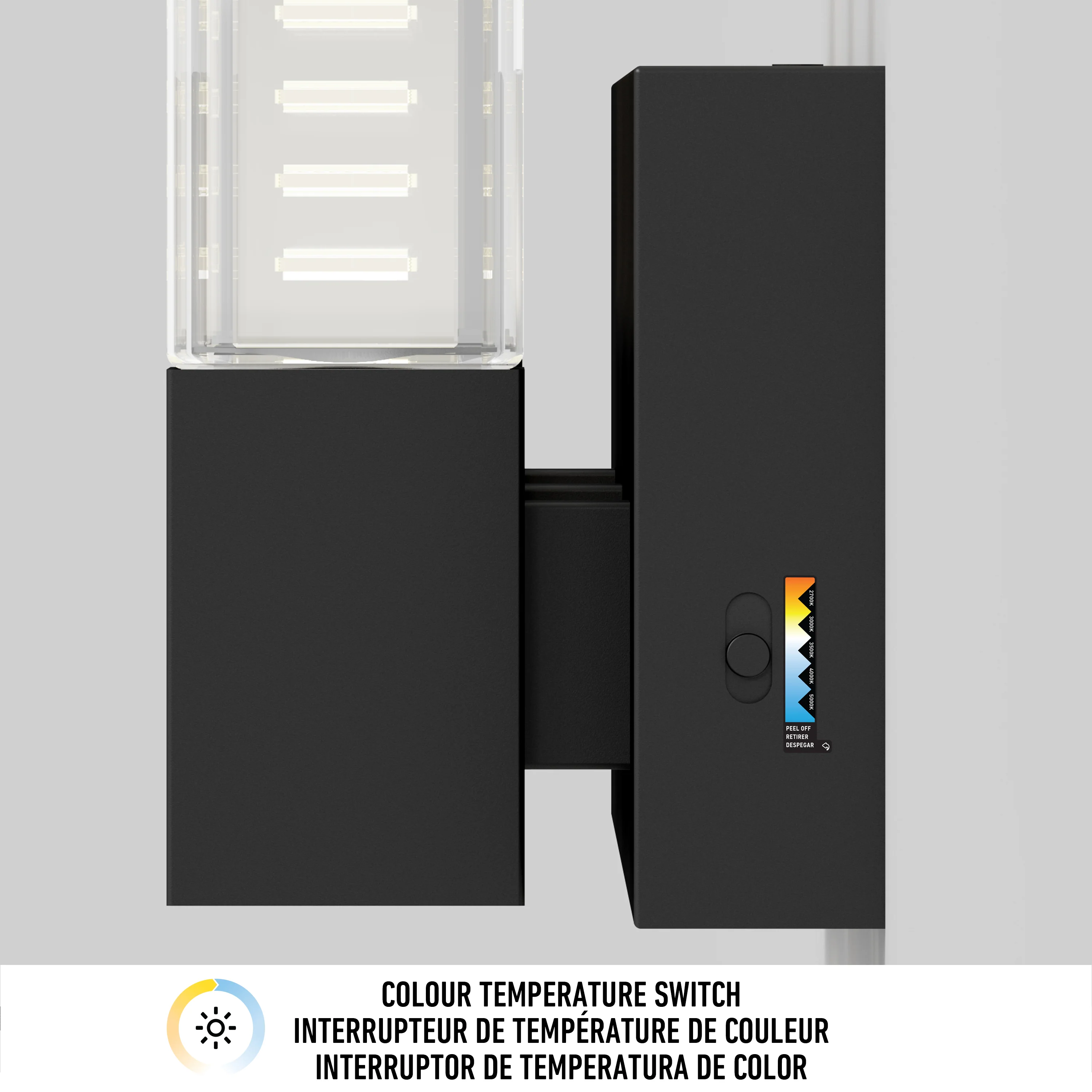 Hologram 24-in (61 cm) 3-Light Modern LED 5-CCT Vanity Light for Bathroom - Image 9