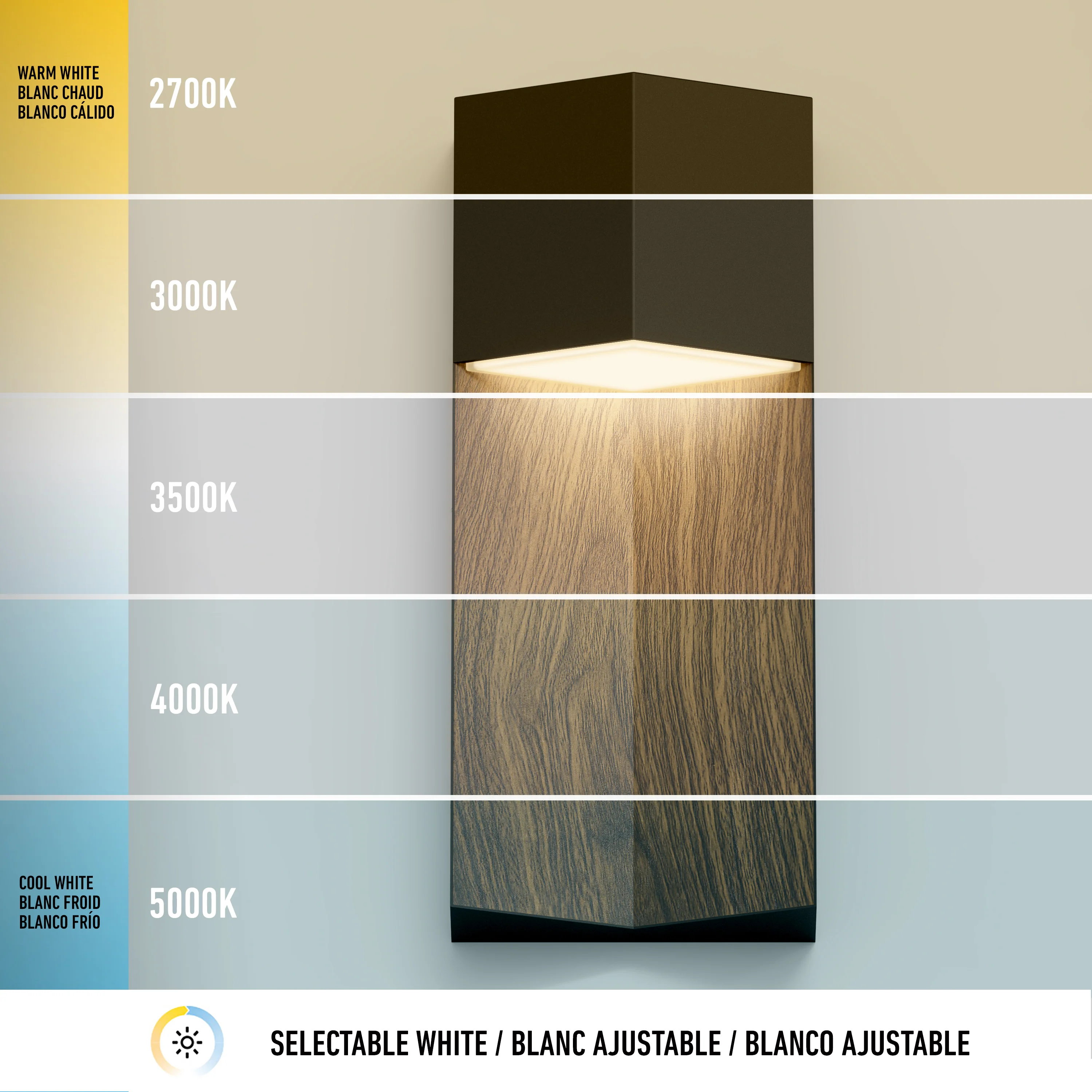 Howel modern LED indoor-outdoor wall light 5 CCT - Image 11
