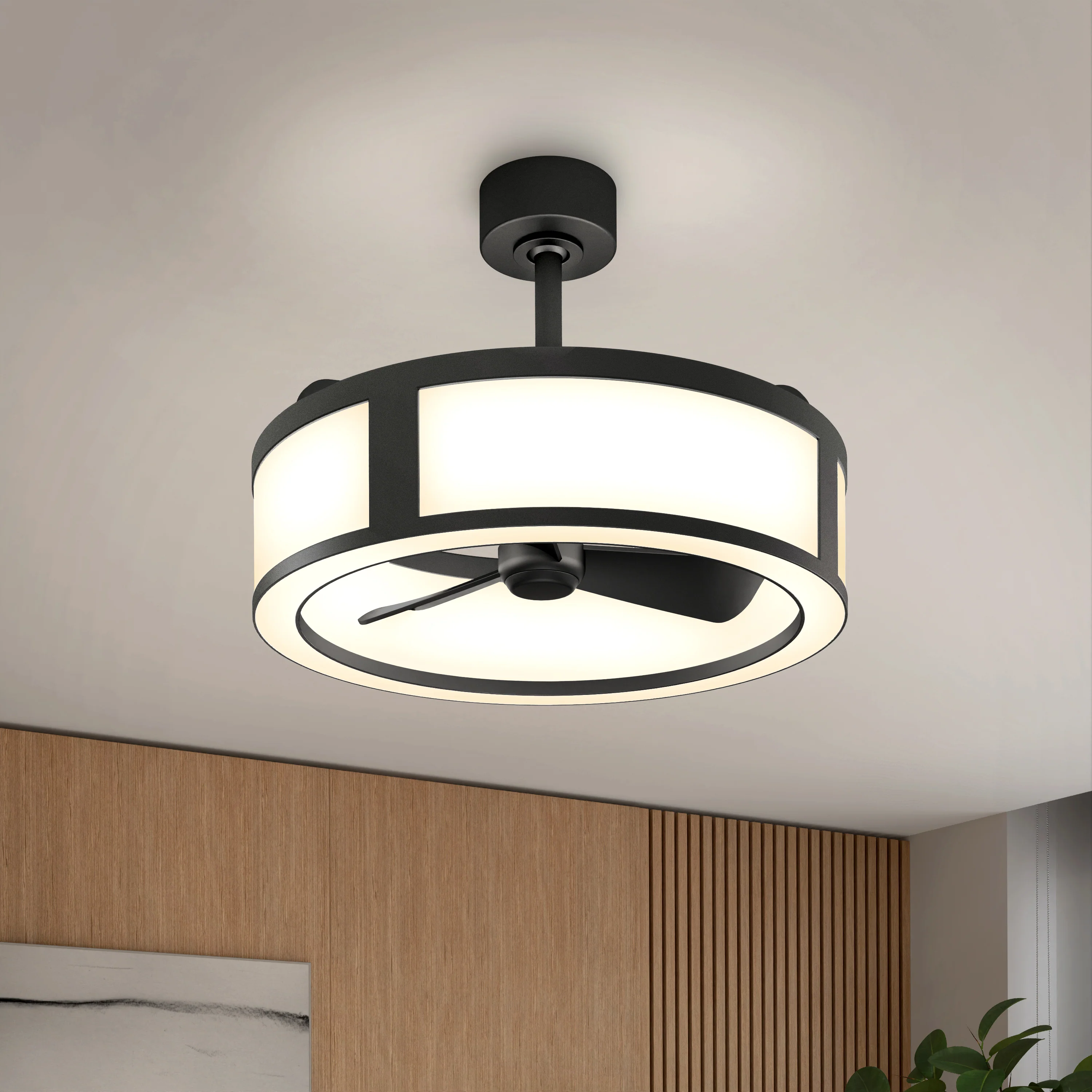 Huxley 23 in. (59 cm) LED modern fandelier ceiling fan with light - Image 11