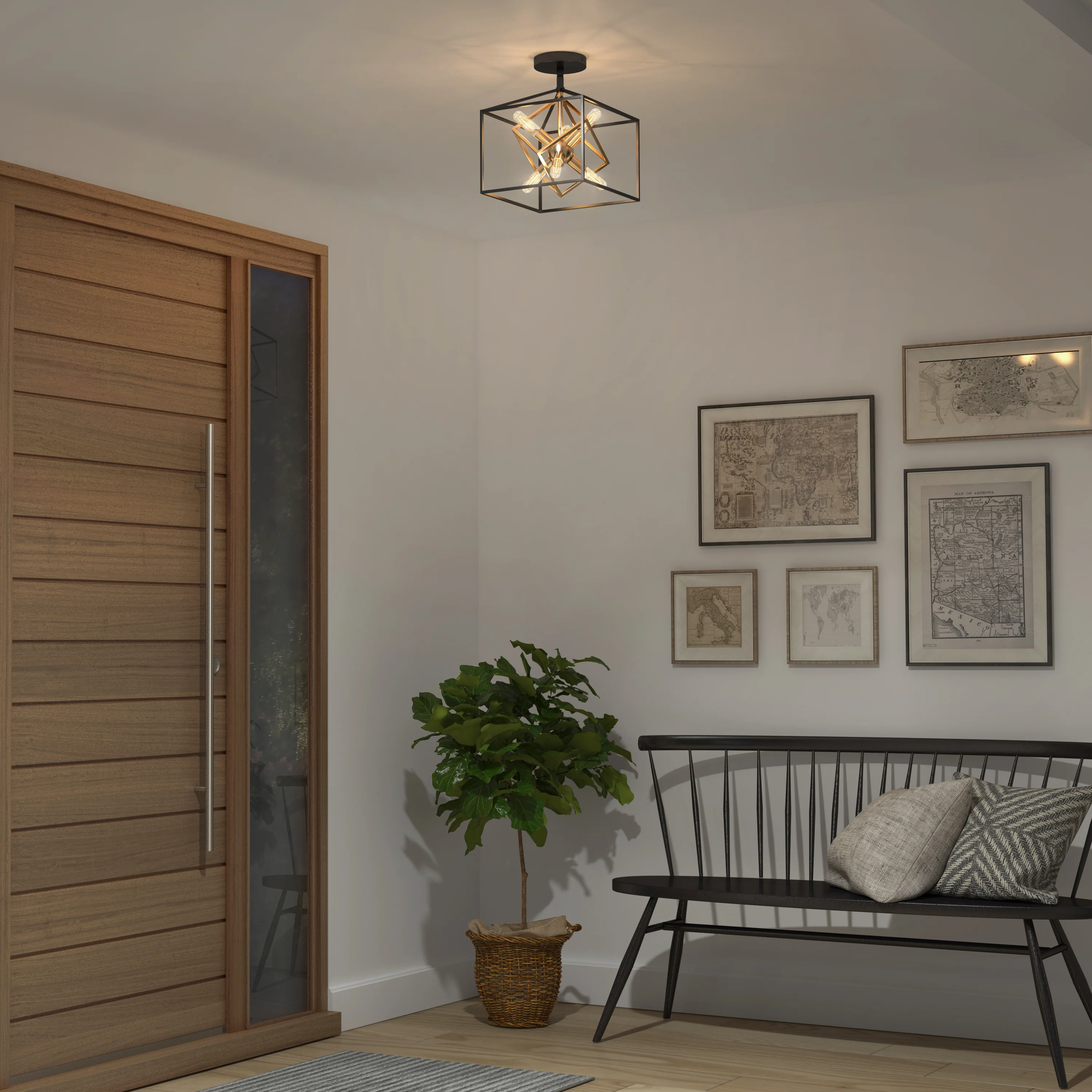 Imperium 6-light 11 in. (27 cm) LED Flush Mount Ceiling Light - Image 2