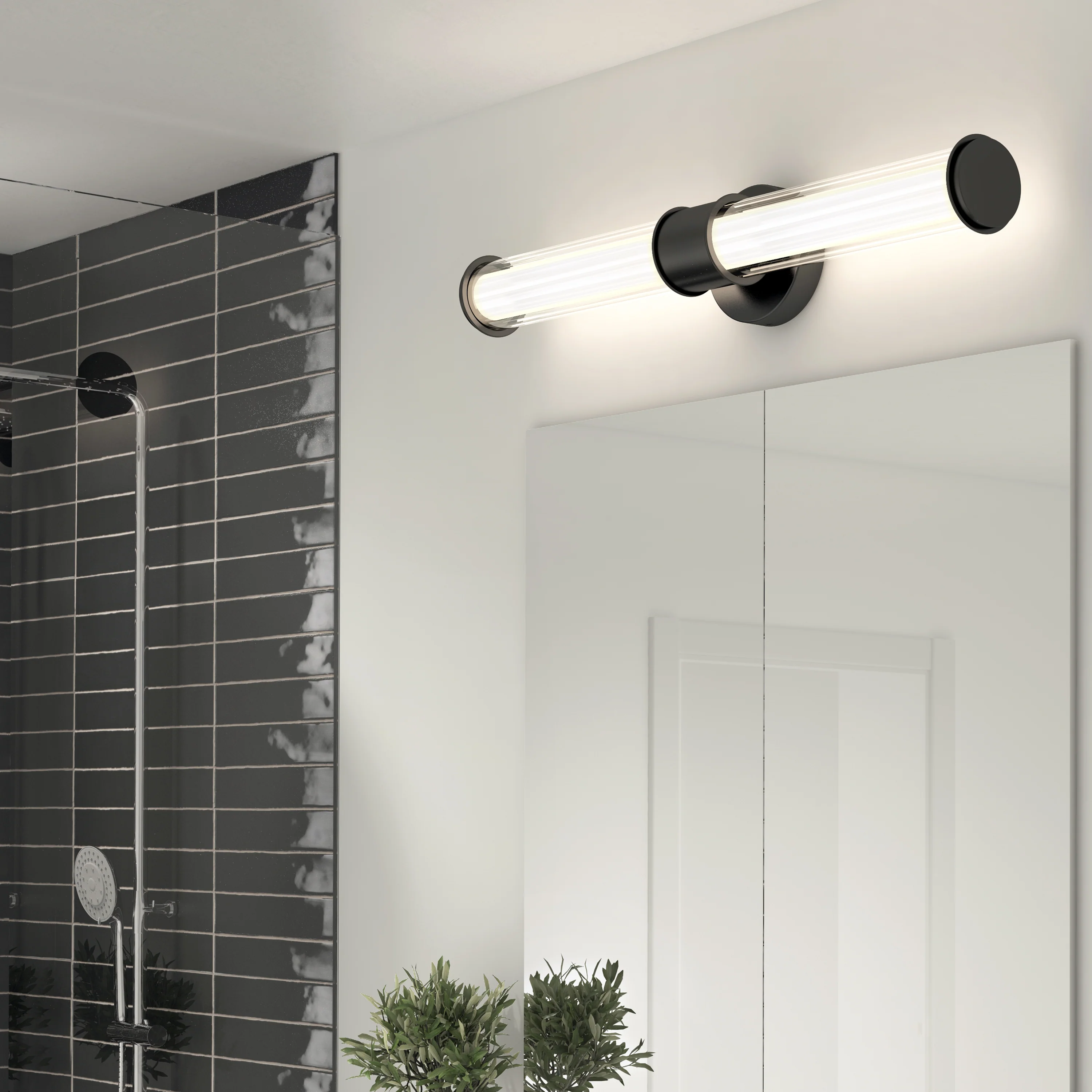 Kendra 27-in (68 cm) Integrated LED 3-CCT Vanity Light Bar for Bathroom - Image 10