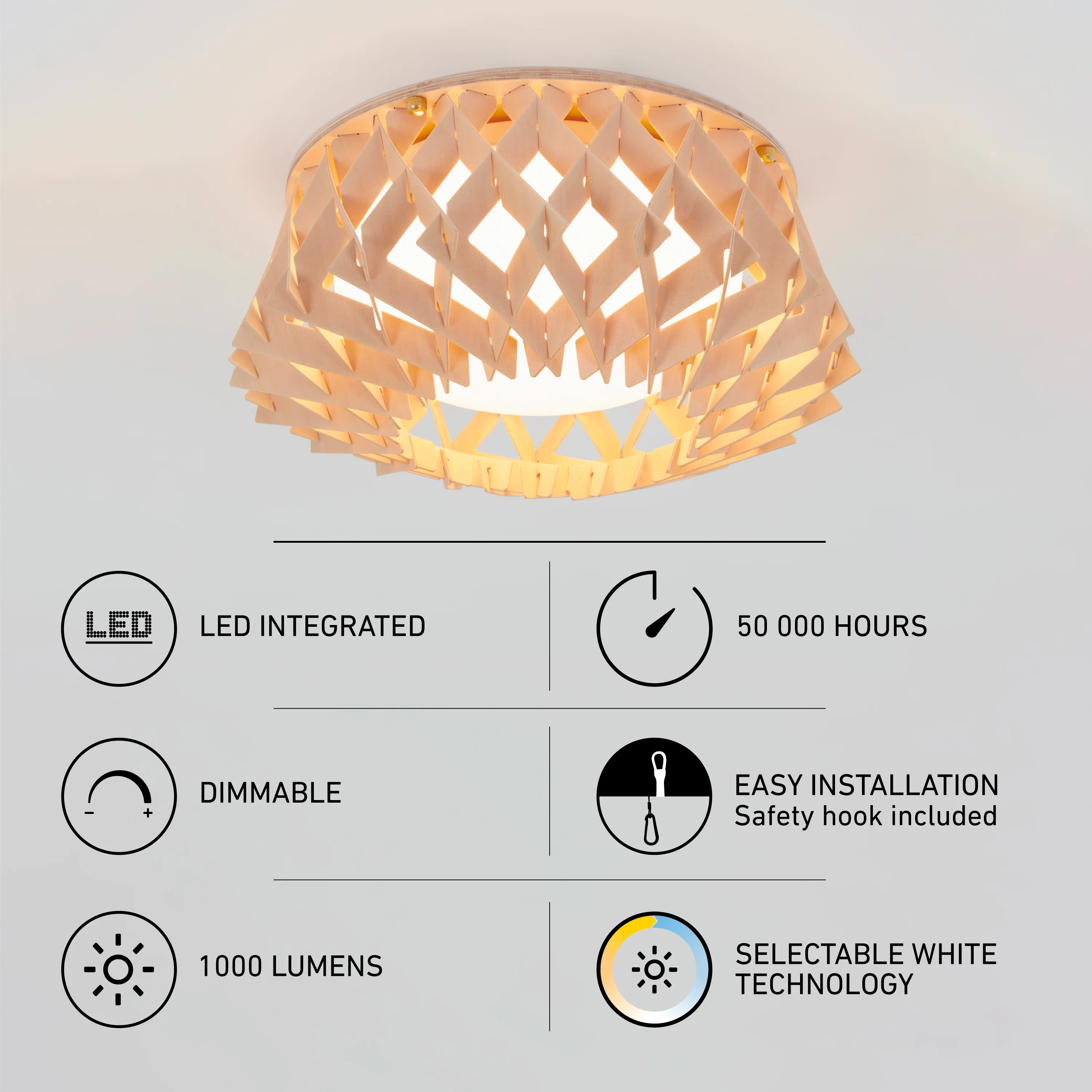 Kiran 14 in. (35 cm) Modern LED Flush Mount Ceiling Light 5 CCT - Image 8